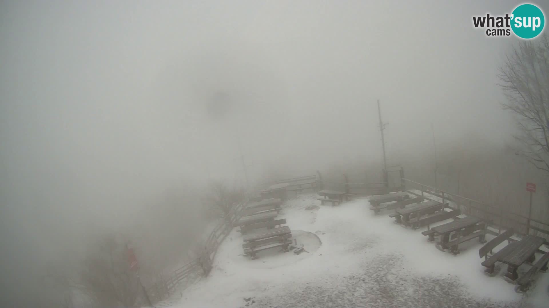 Mount Krim webcam near Ljubljana – Slovenia – view to Grosuplje
