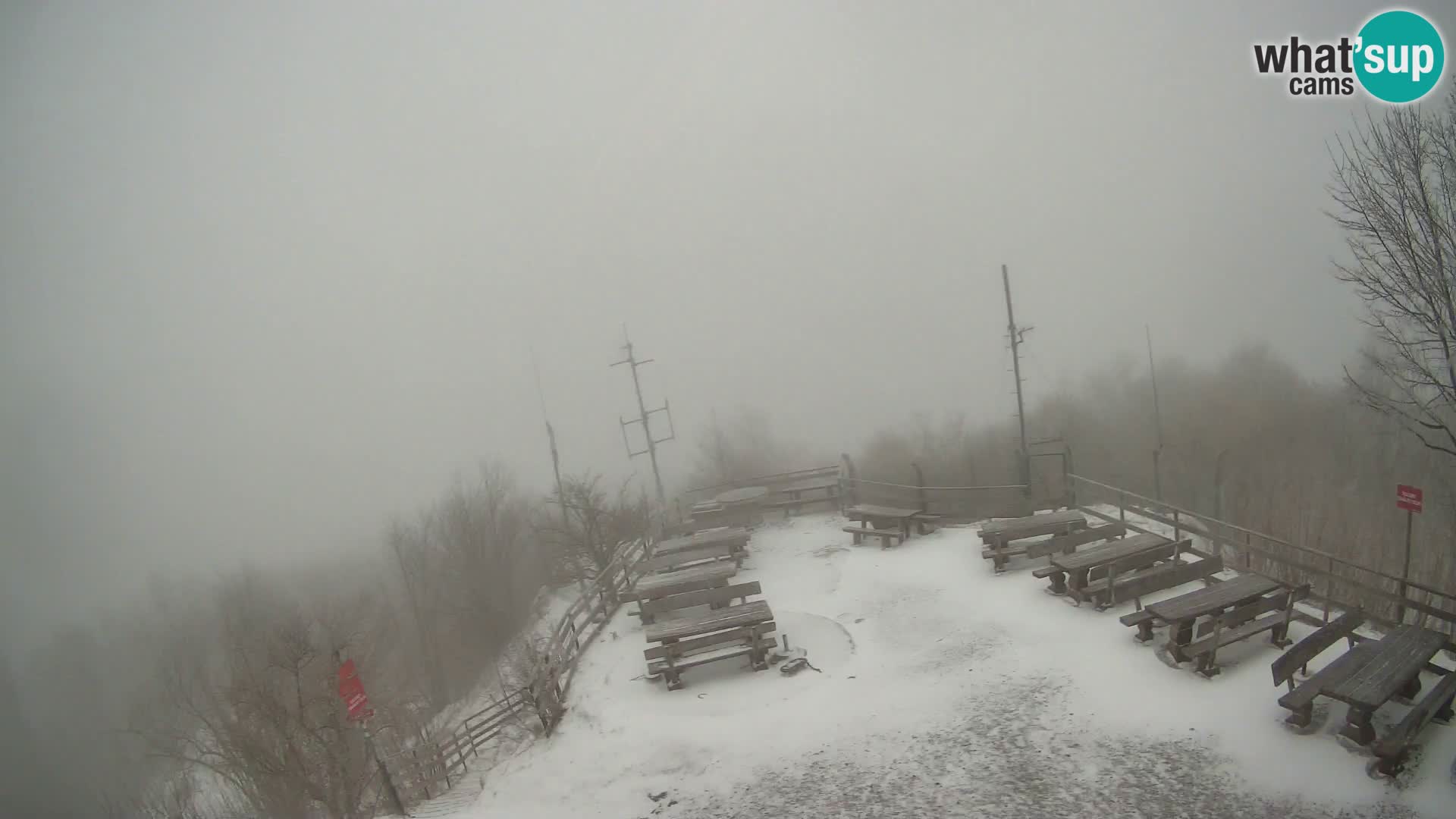Mount Krim webcam near Ljubljana – Slovenia – view to Grosuplje