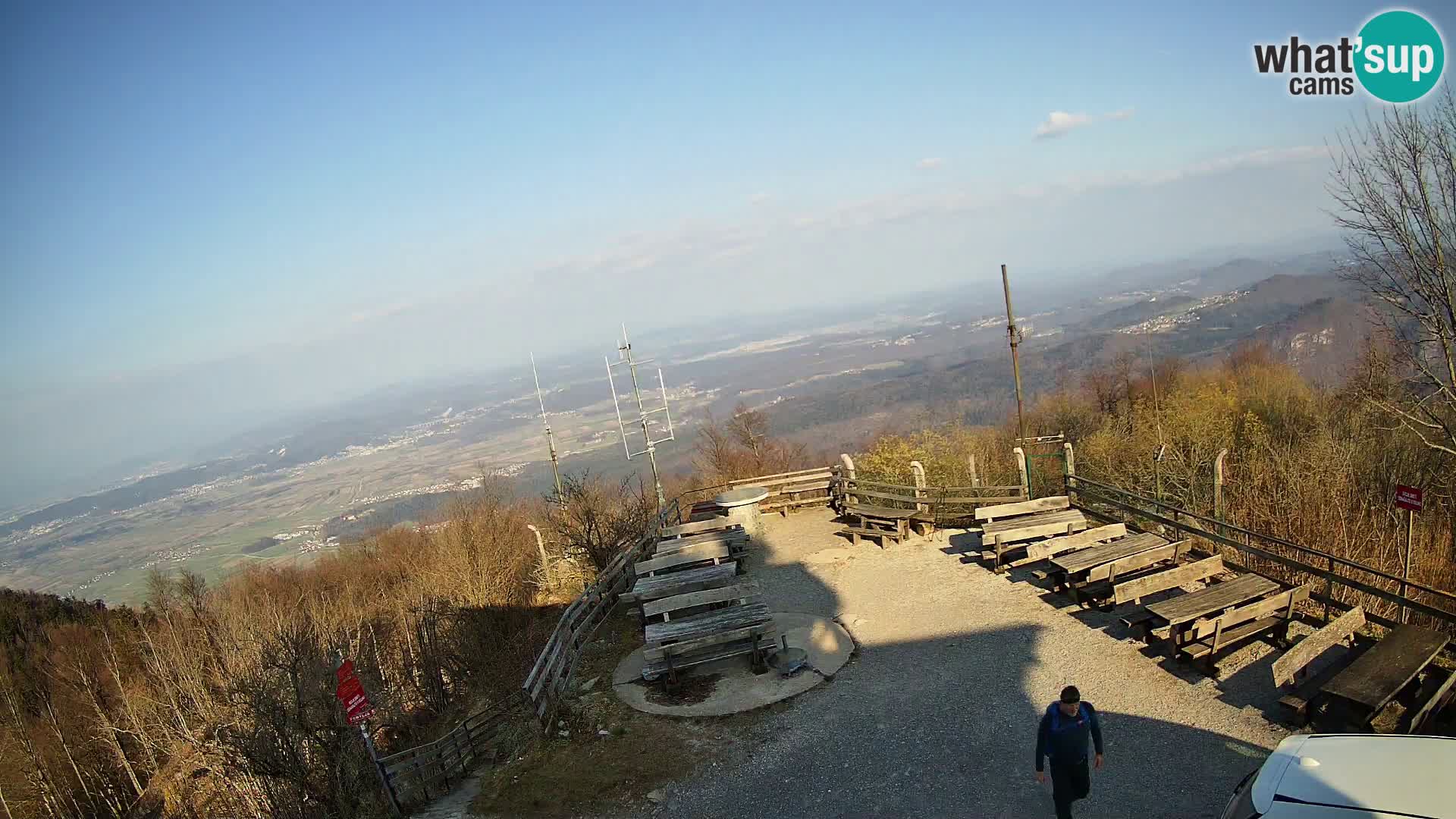 Mount Krim webcam near Ljubljana – Slovenia – view to Grosuplje