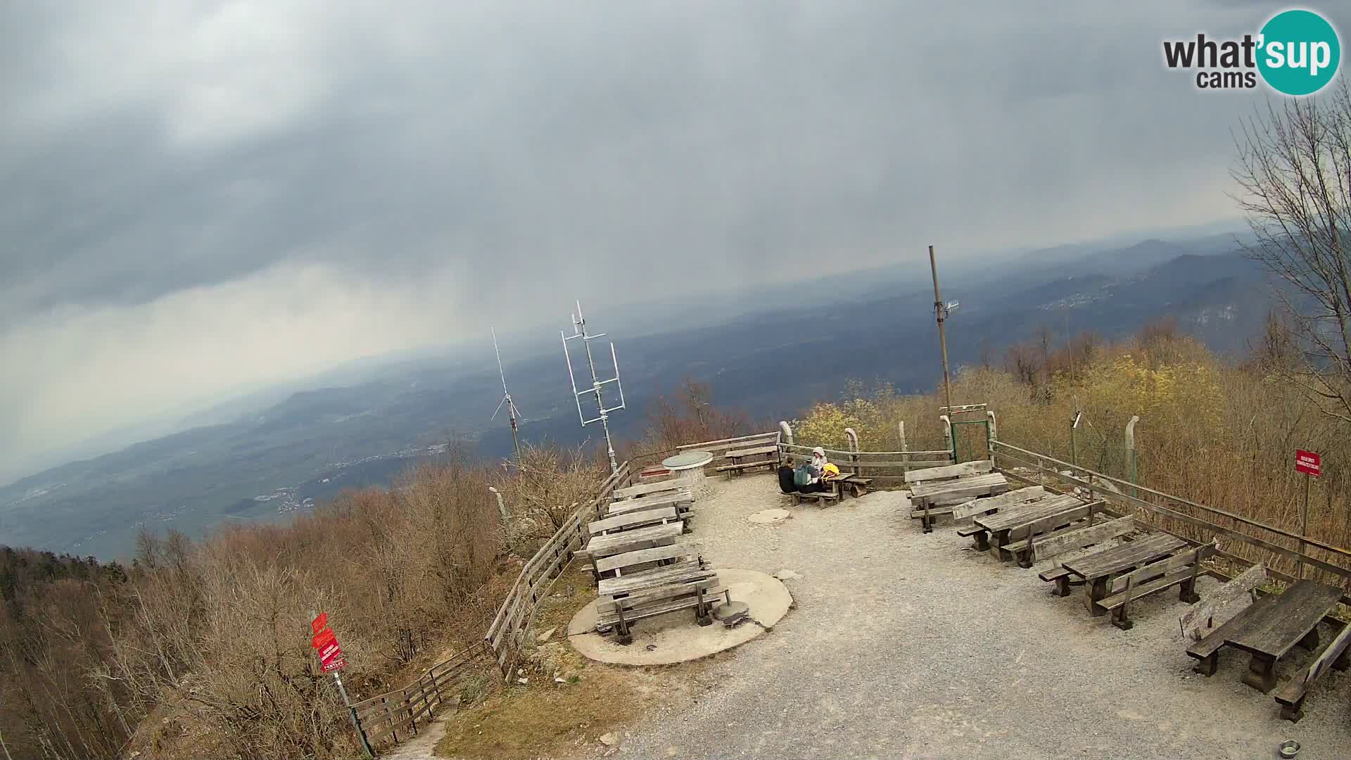 Mount Krim webcam near Ljubljana – Slovenia – view to Grosuplje