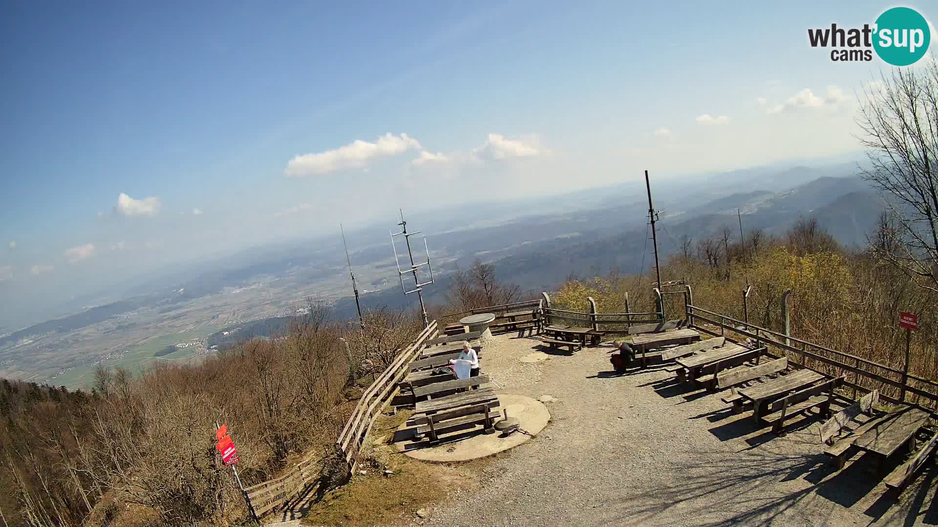 Mount Krim webcam near Ljubljana – Slovenia – view to Grosuplje