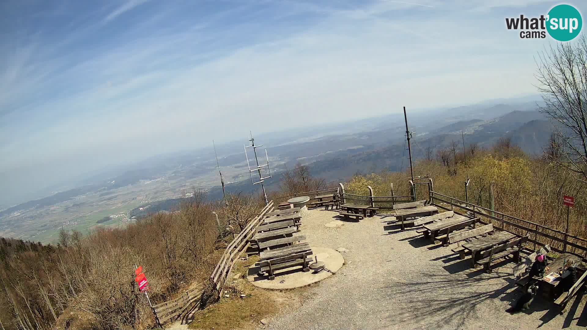Mount Krim webcam near Ljubljana – Slovenia – view to Grosuplje