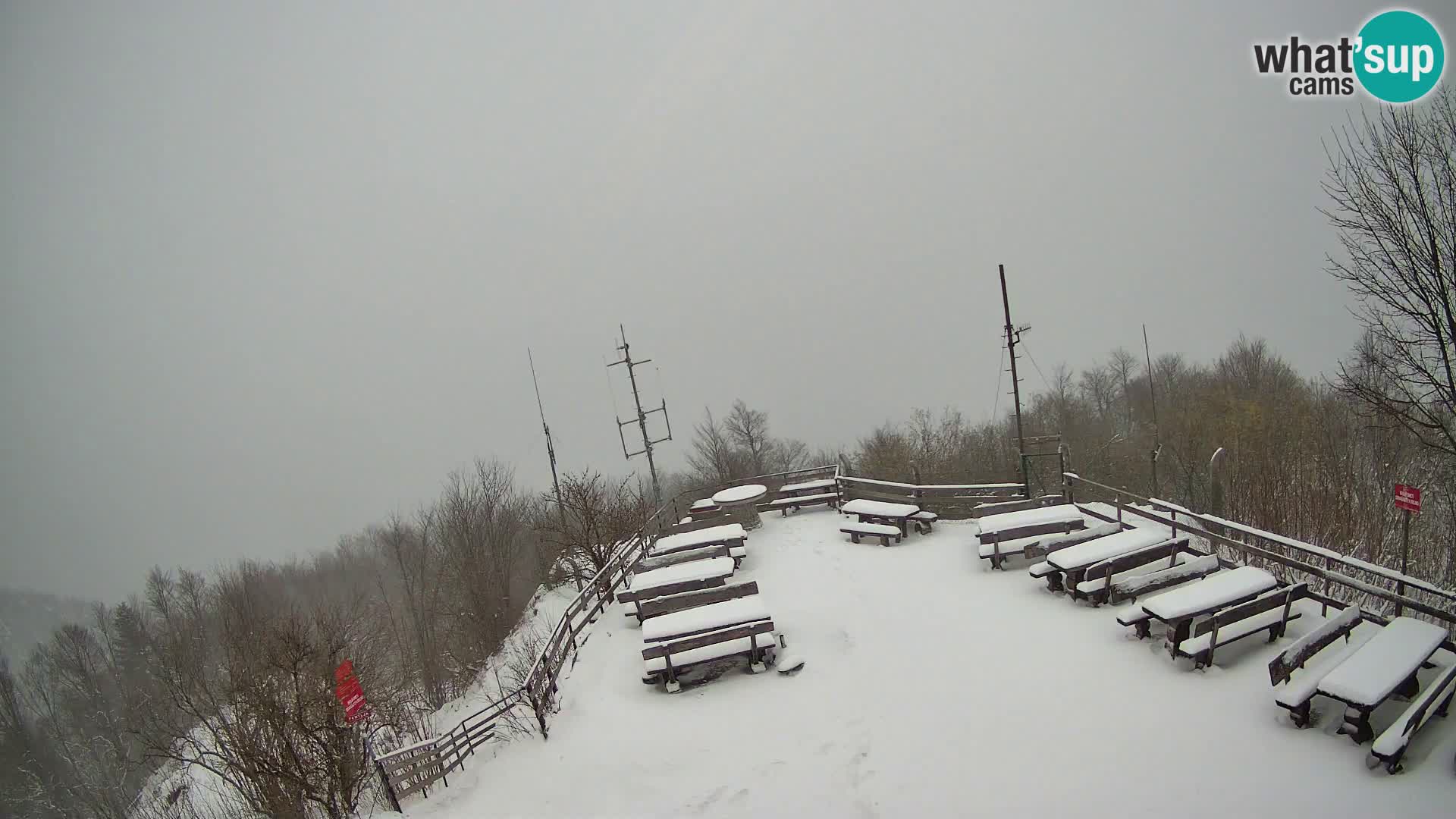 Mount Krim webcam near Ljubljana – Slovenia – view to Grosuplje