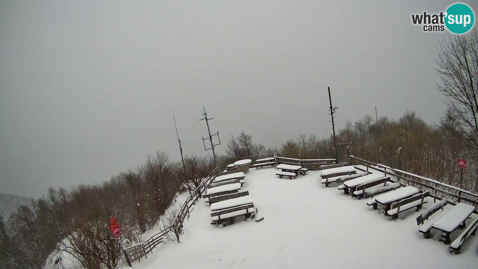Mount Krim webcam near Ljubljana – Slovenia – view to Grosuplje