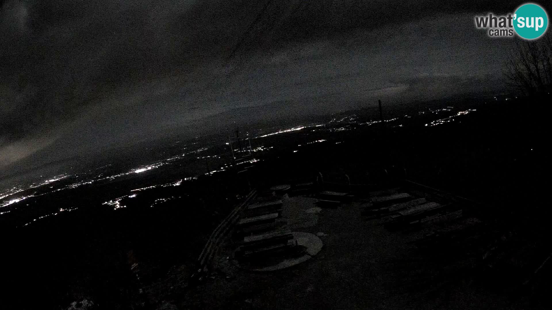 Mount Krim webcam near Ljubljana – Slovenia – view to Grosuplje