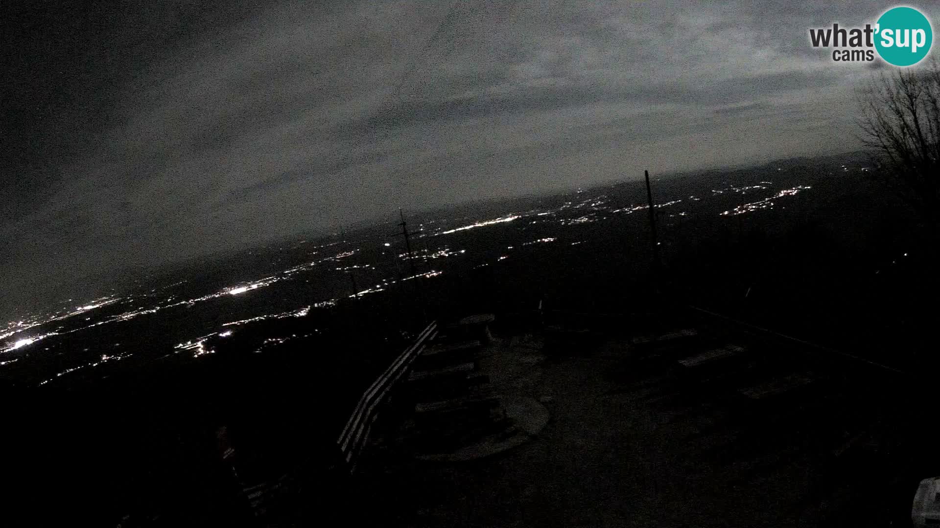 Mount Krim webcam near Ljubljana – Slovenia – view to Grosuplje