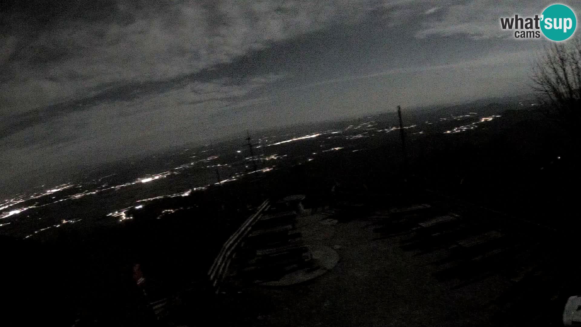 Mount Krim webcam near Ljubljana – Slovenia – view to Grosuplje