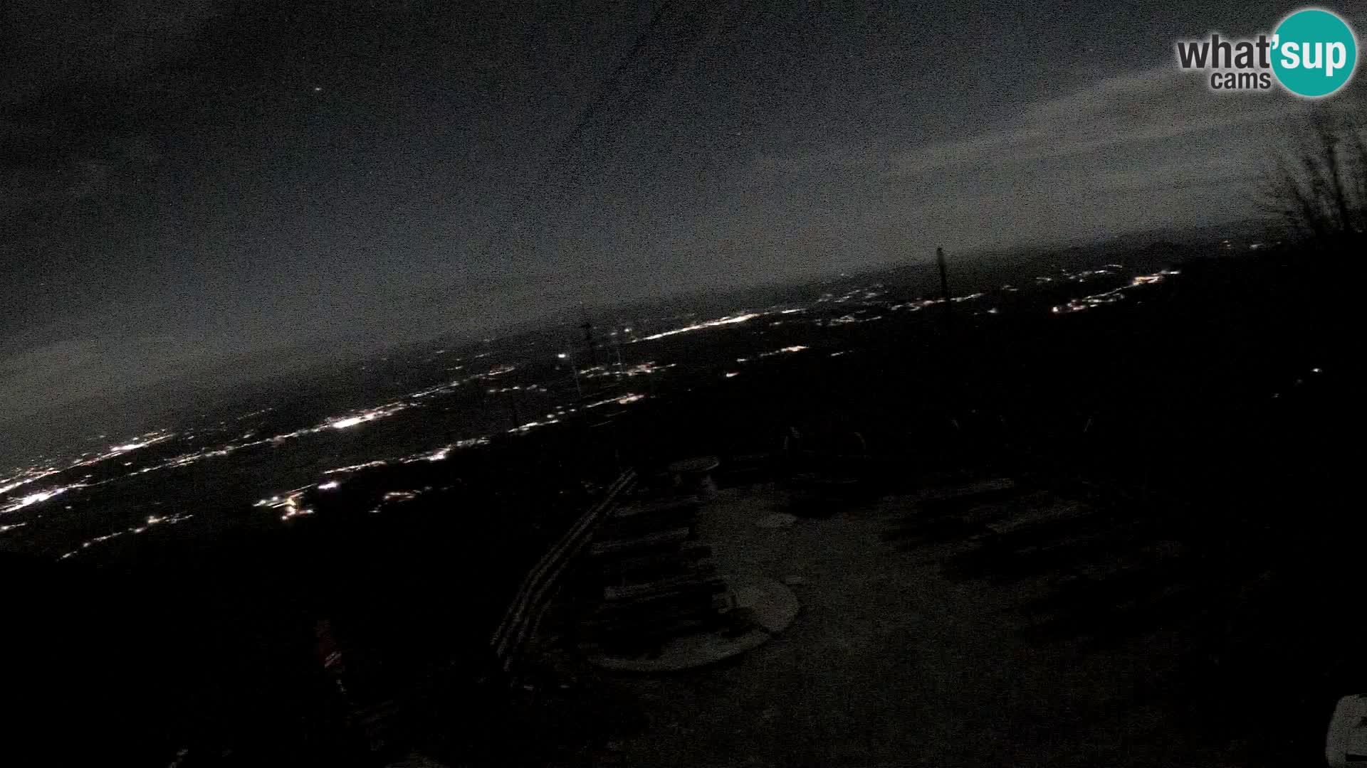 Mount Krim webcam near Ljubljana – Slovenia – view to Grosuplje