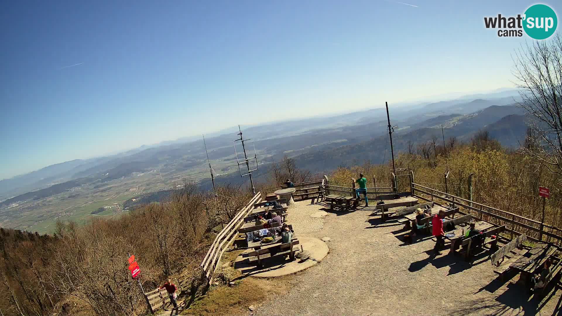 Mount Krim webcam near Ljubljana – Slovenia – view to Grosuplje