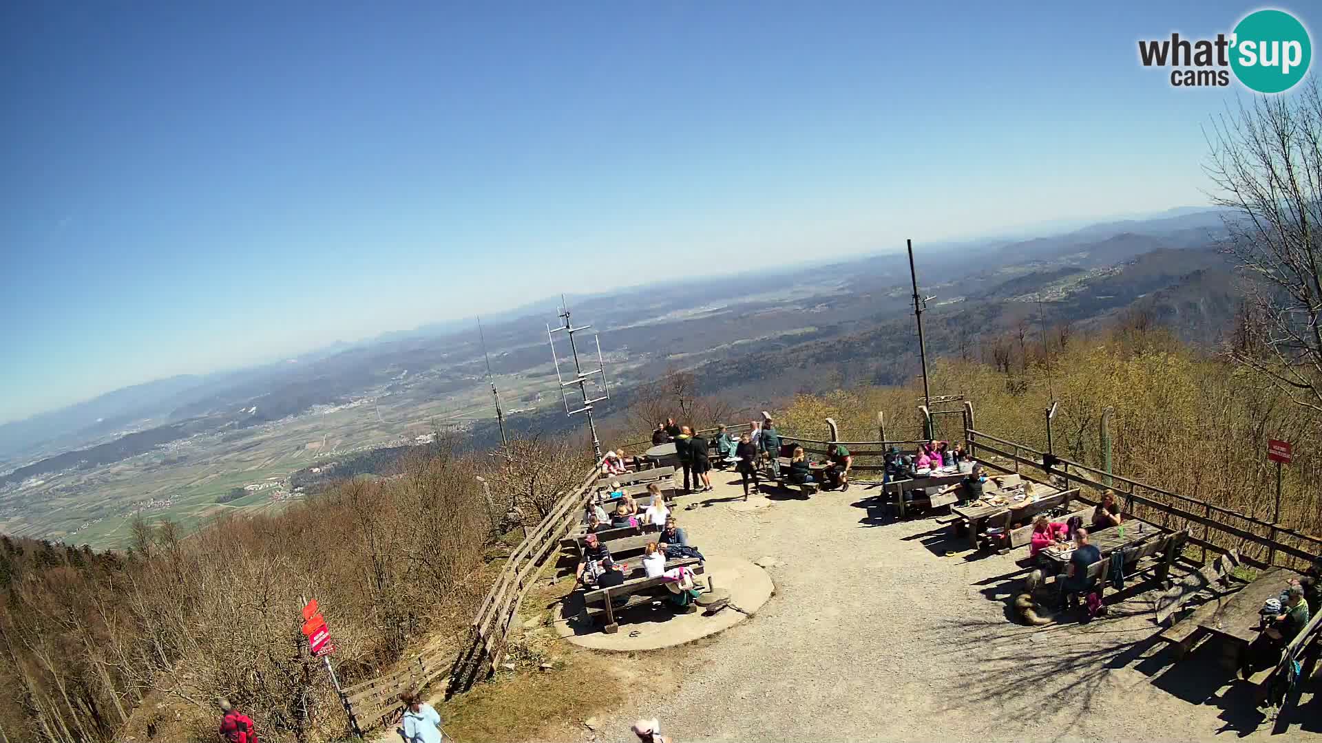 Spletna kamera Krim pri Ljubljani – pogled proti Grosuplju