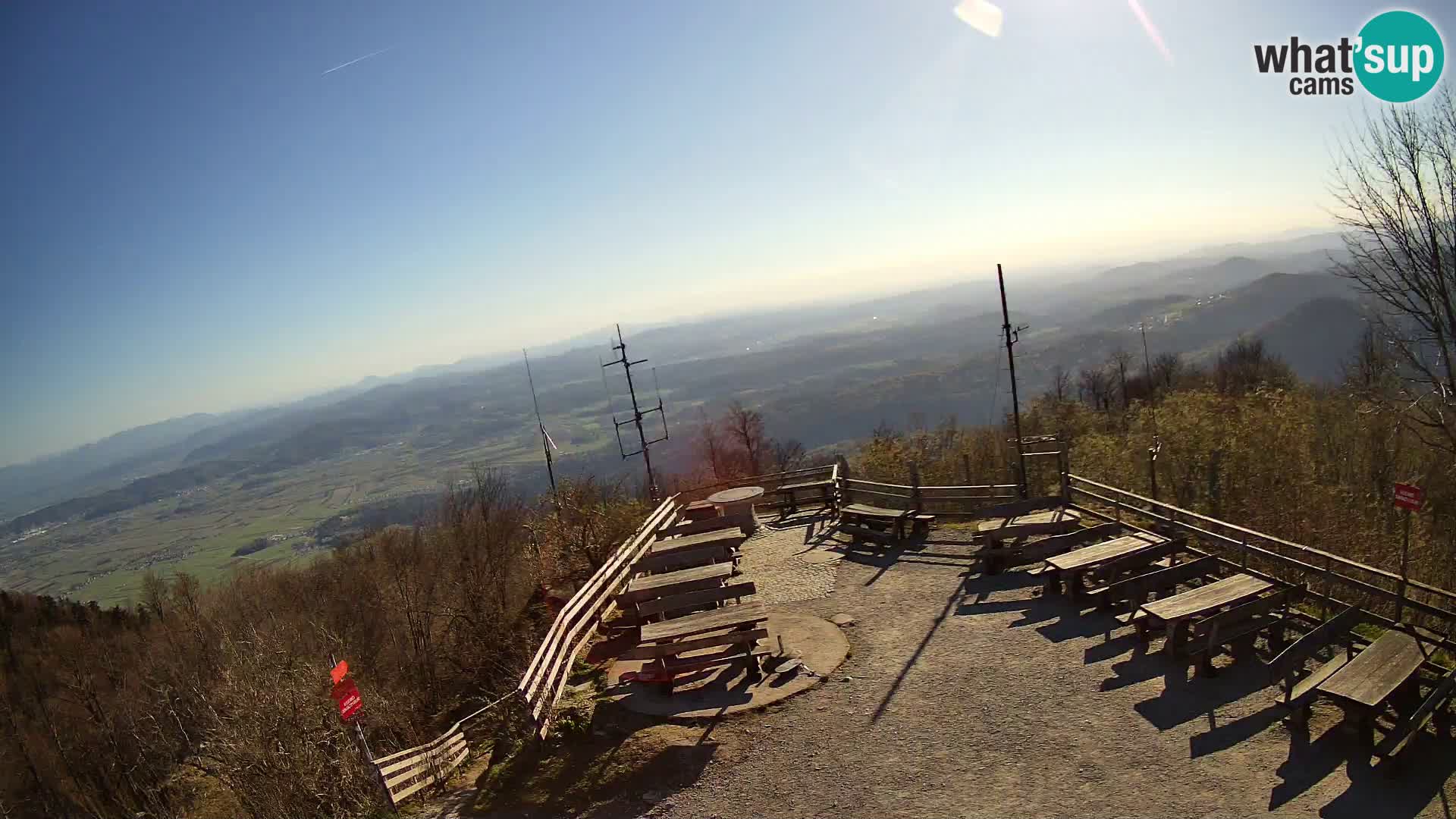 Mount Krim webcam near Ljubljana – Slovenia – view to Grosuplje