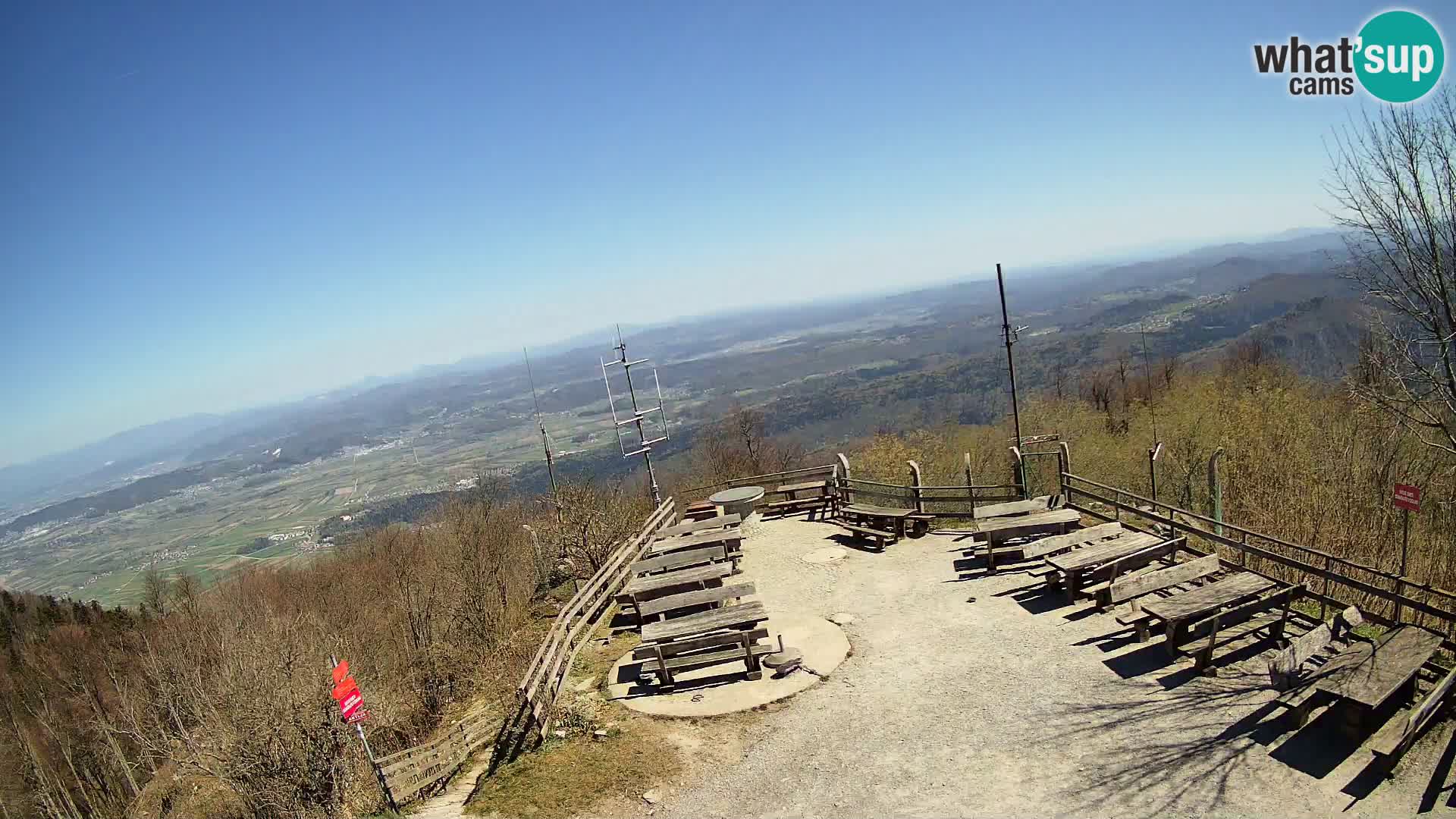 Spletna kamera Krim pri Ljubljani – pogled proti Grosuplju