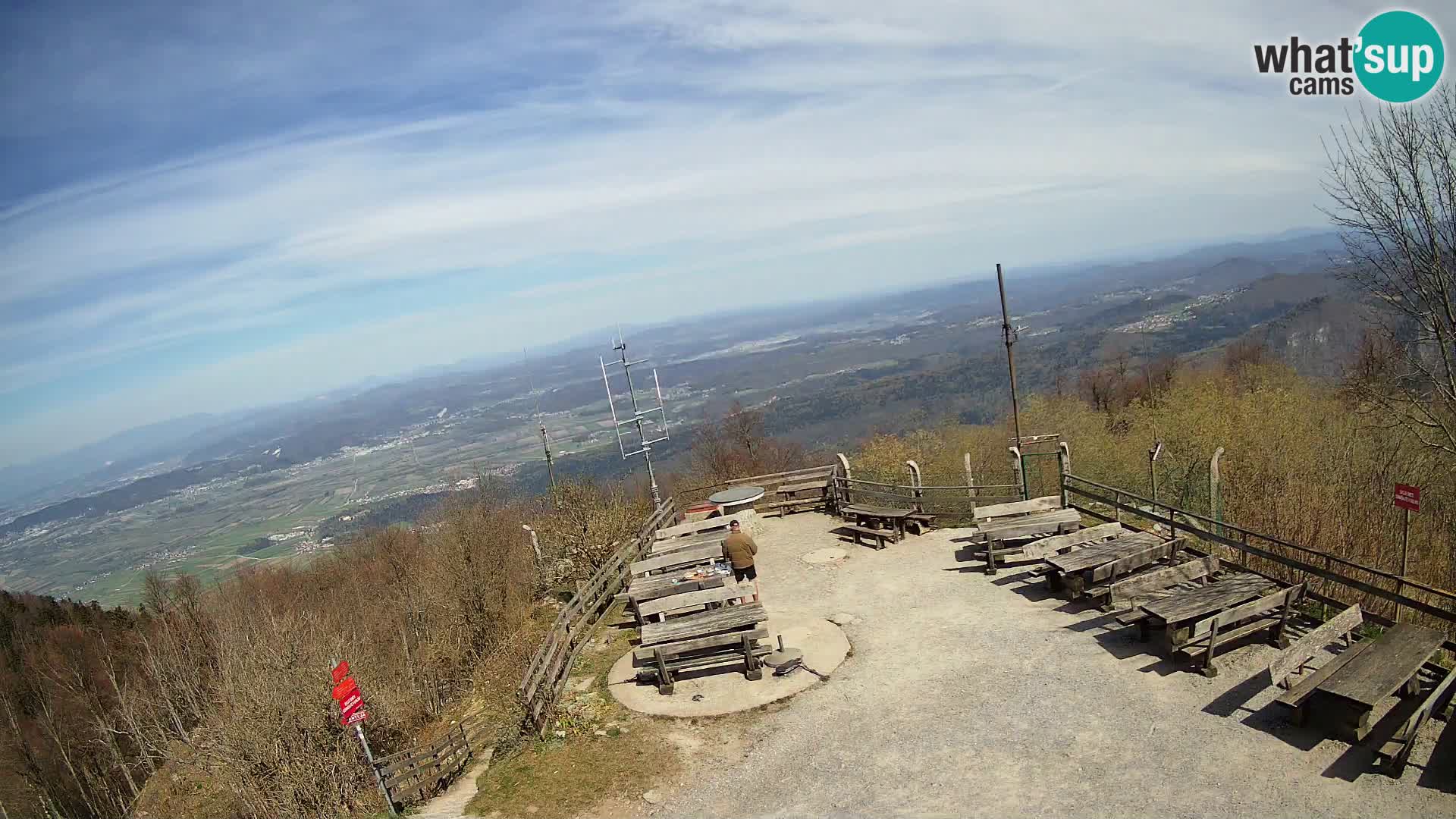 Mount Krim webcam near Ljubljana – Slovenia – view to Grosuplje