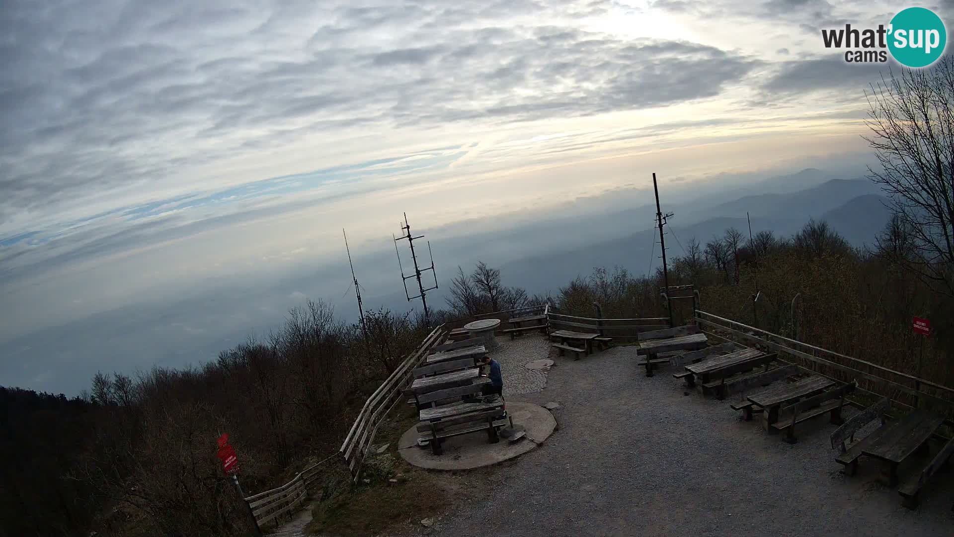 Mount Krim webcam near Ljubljana – Slovenia – view to Grosuplje