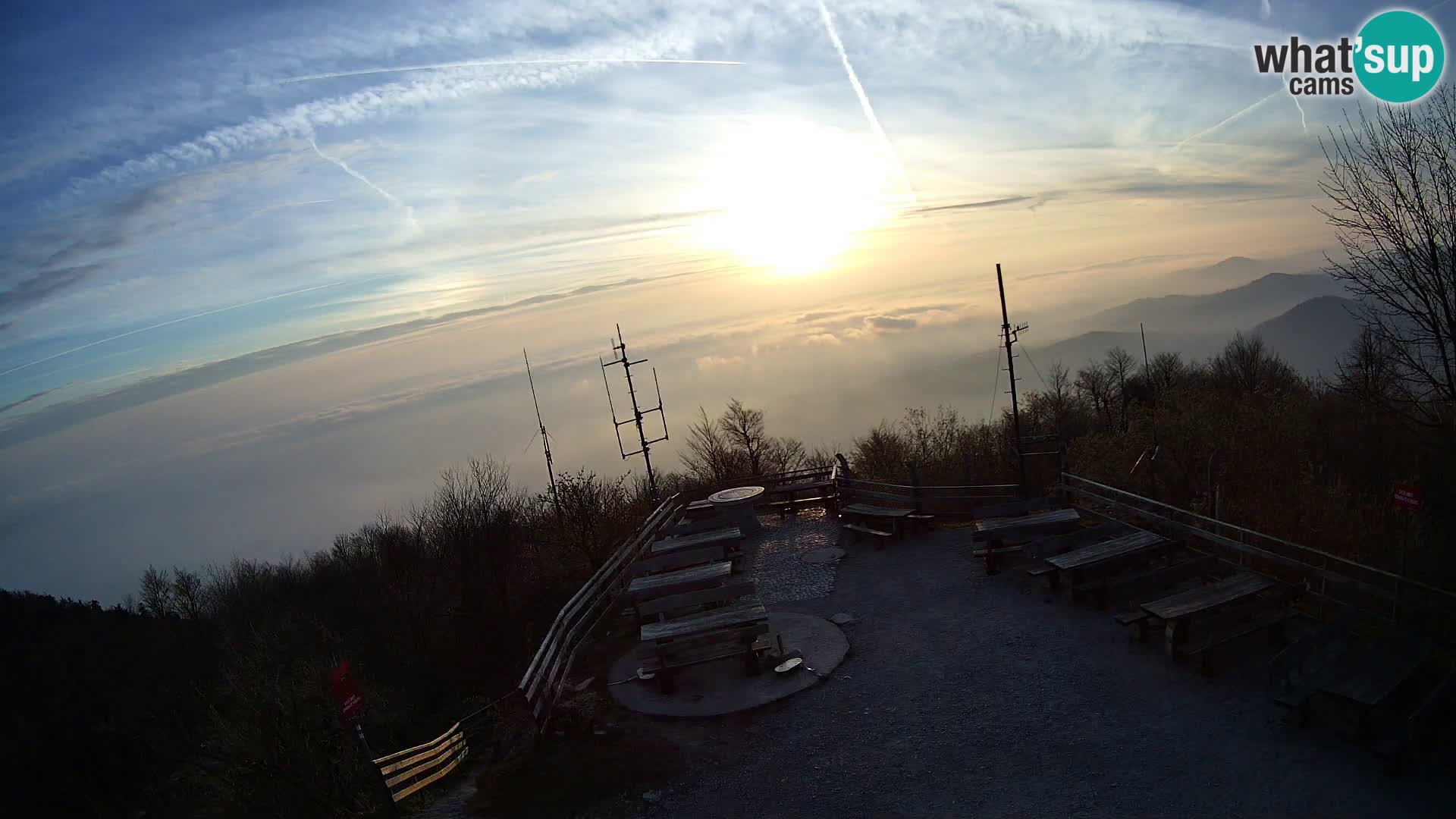 Mount Krim webcam near Ljubljana – Slovenia – view to Grosuplje
