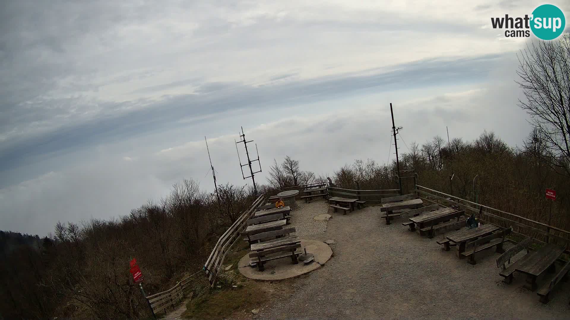 Mount Krim webcam near Ljubljana – Slovenia – view to Grosuplje