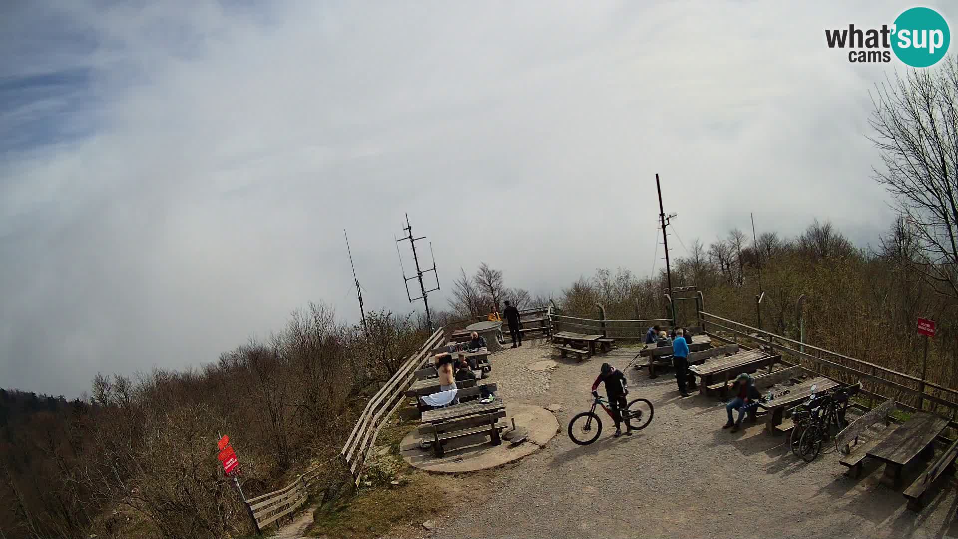 Mount Krim webcam near Ljubljana – Slovenia – view to Grosuplje