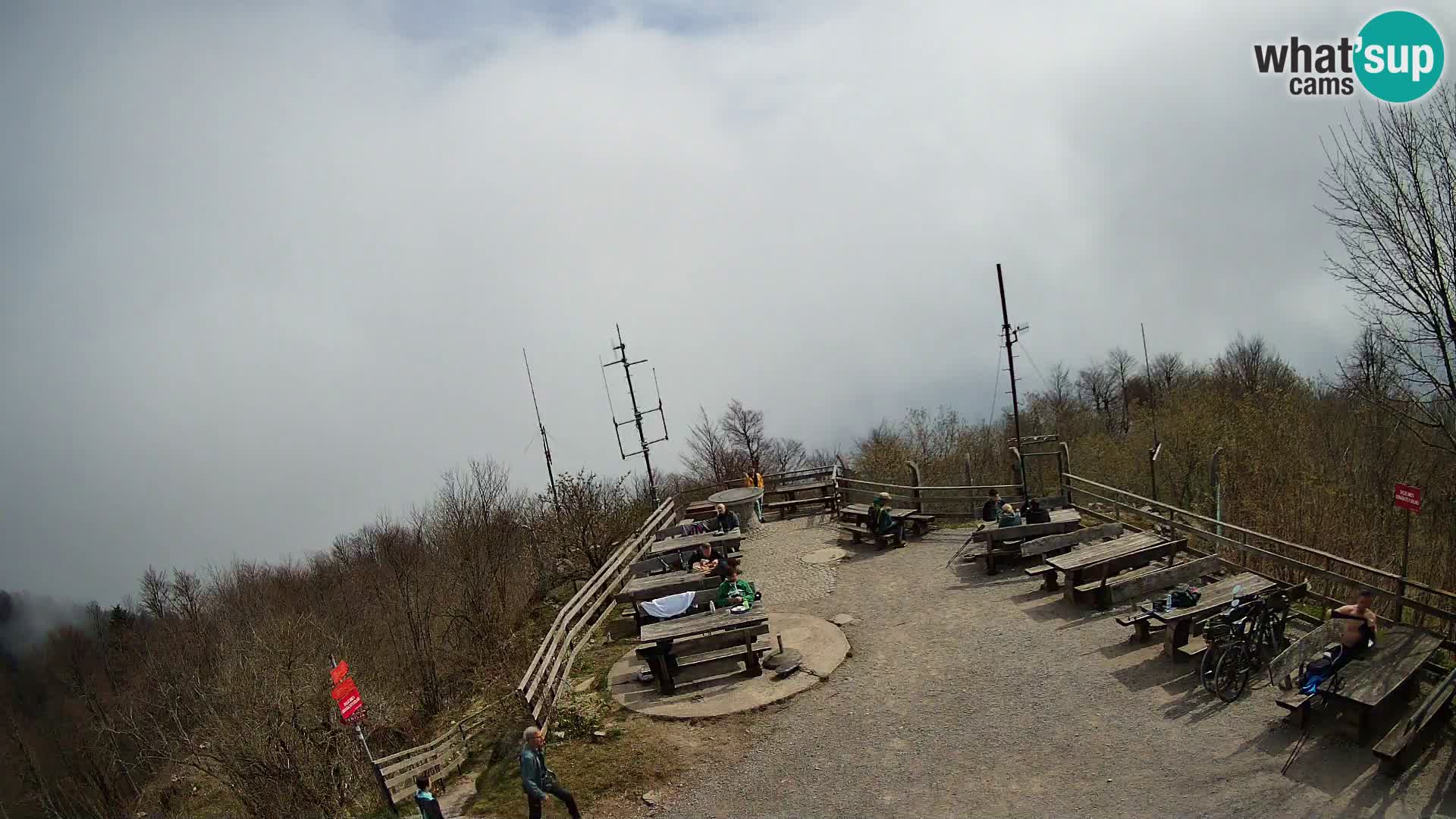 Mount Krim webcam near Ljubljana – Slovenia – view to Grosuplje