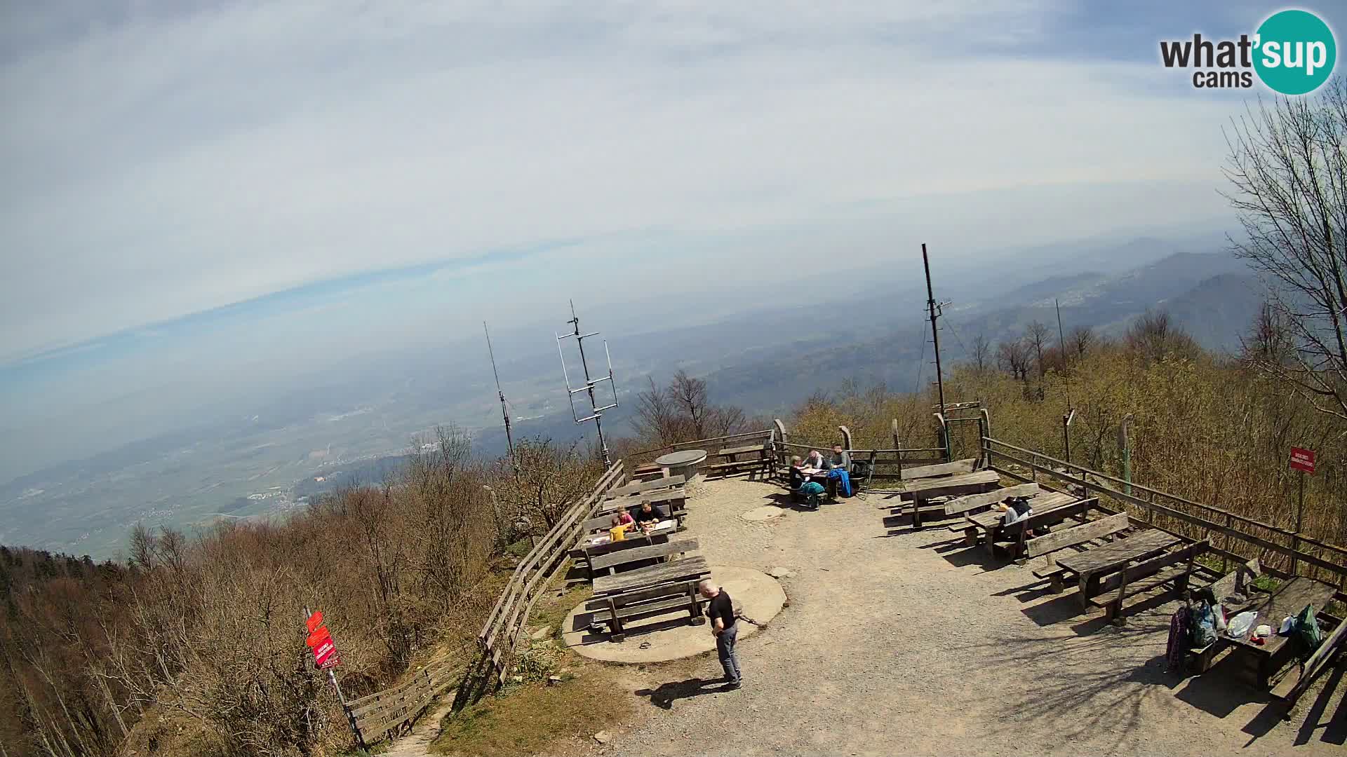 Mount Krim webcam near Ljubljana – Slovenia – view to Grosuplje