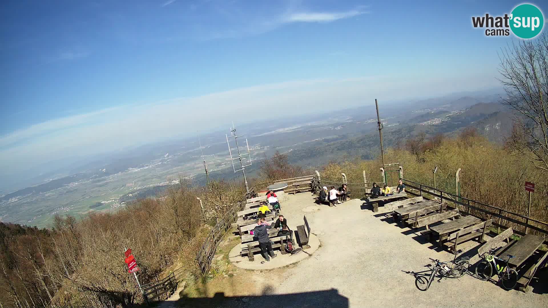 Mount Krim webcam near Ljubljana – Slovenia – view to Grosuplje