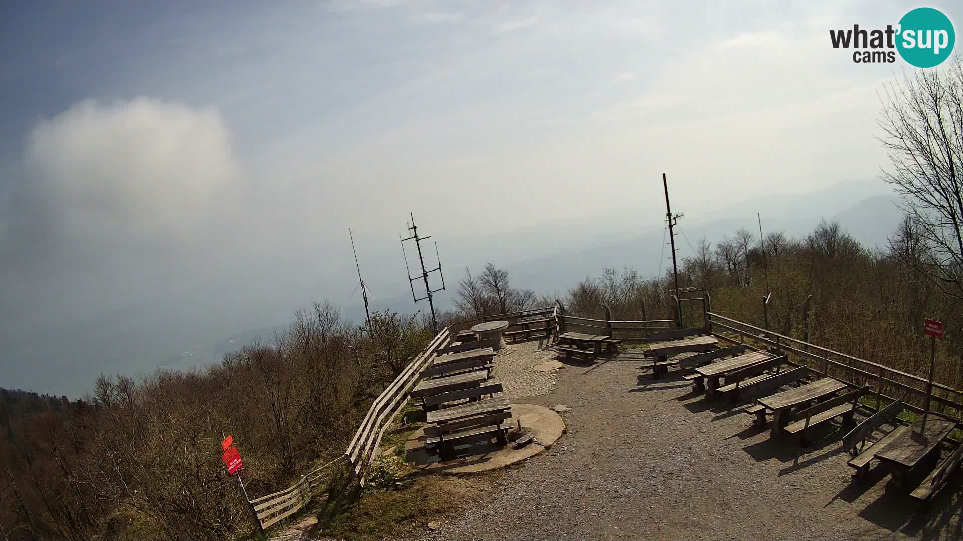 Mount Krim webcam near Ljubljana – Slovenia – view to Grosuplje
