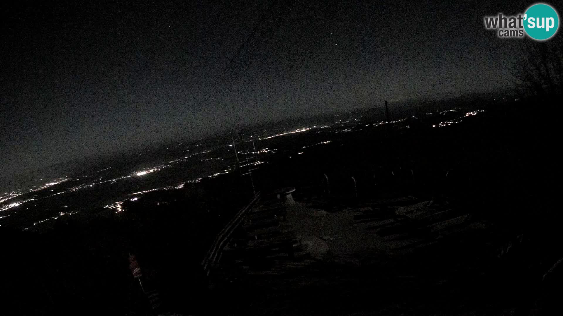 Mount Krim webcam near Ljubljana – Slovenia – view to Grosuplje