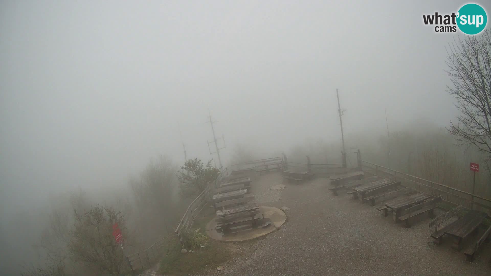 Mount Krim webcam near Ljubljana – Slovenia – view to Grosuplje