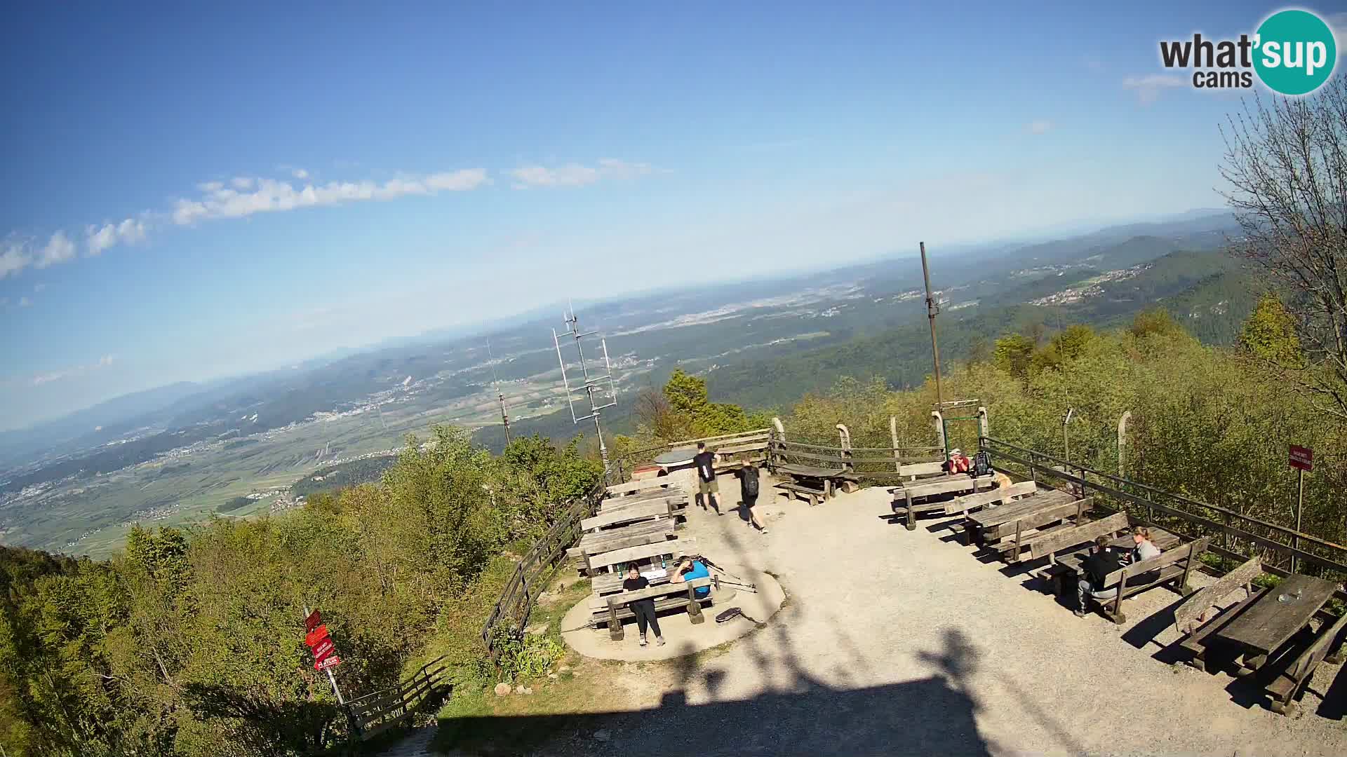 Mount Krim webcam near Ljubljana – Slovenia – view to Grosuplje