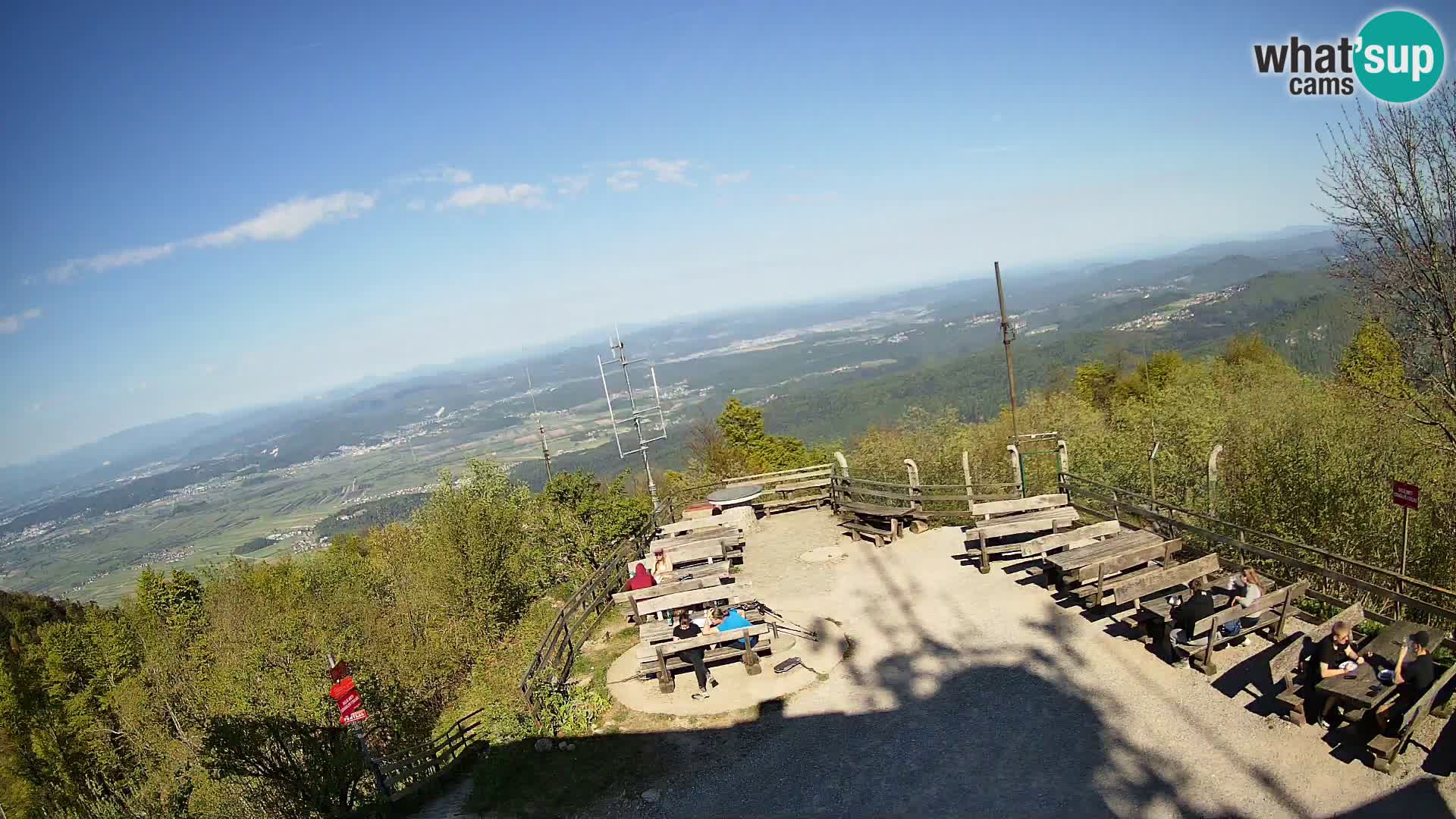 Spletna kamera Krim pri Ljubljani – pogled proti Grosuplju