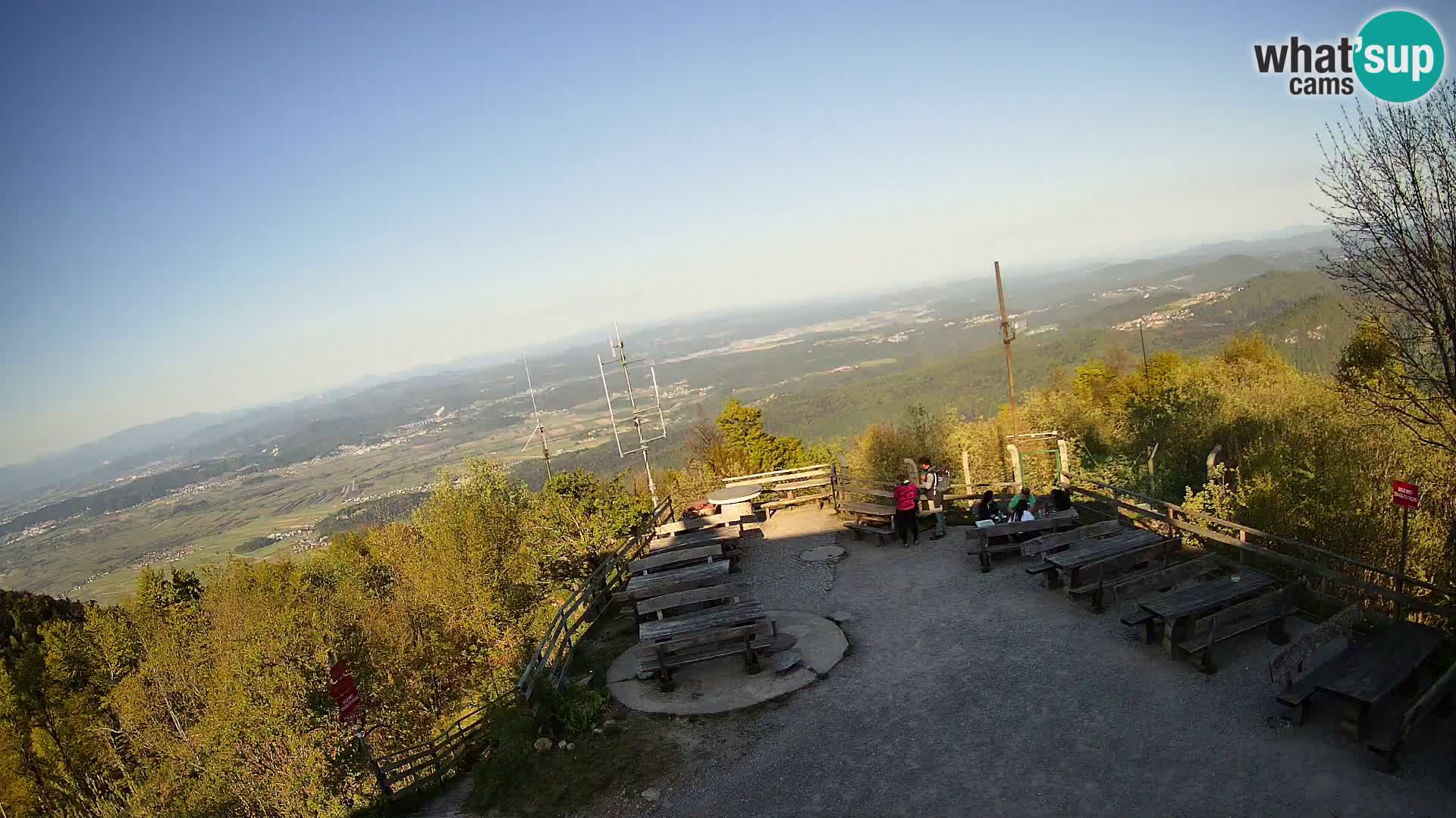 Mount Krim webcam near Ljubljana – Slovenia – view to Grosuplje