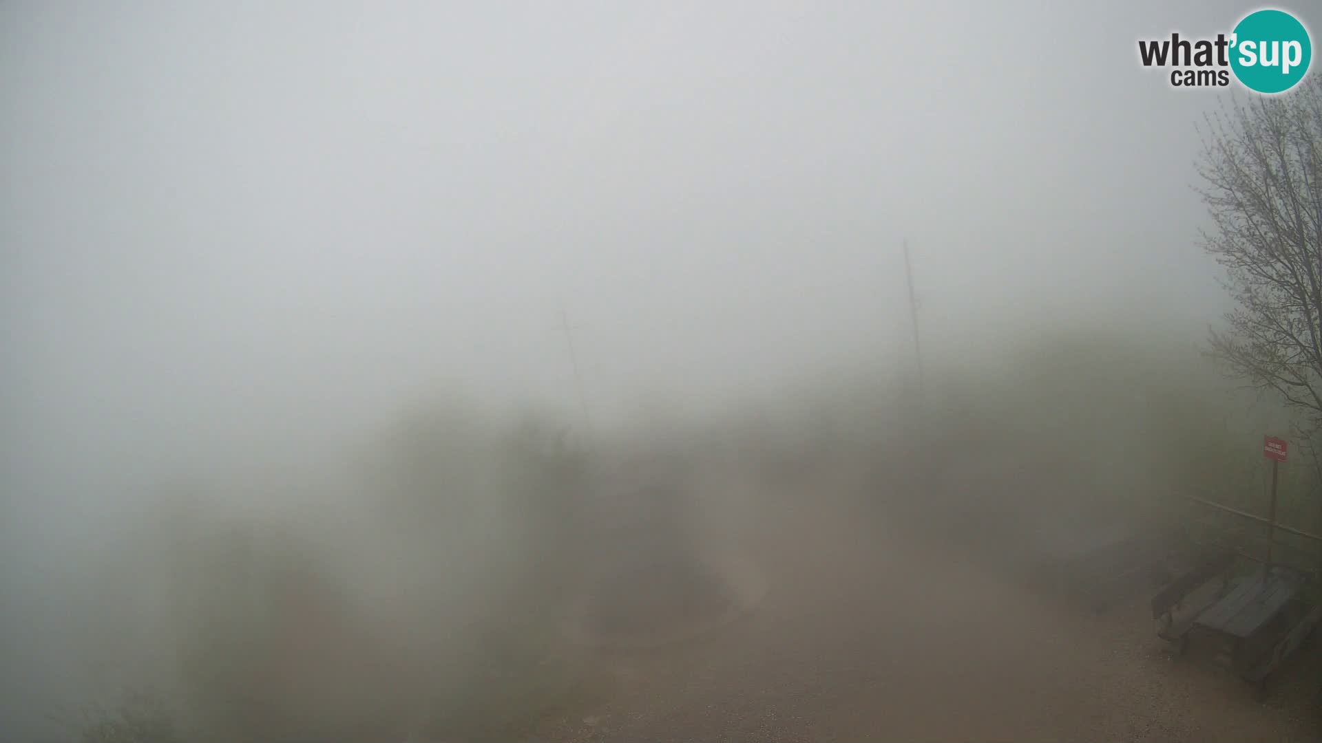 Mount Krim webcam near Ljubljana – Slovenia – view to Grosuplje