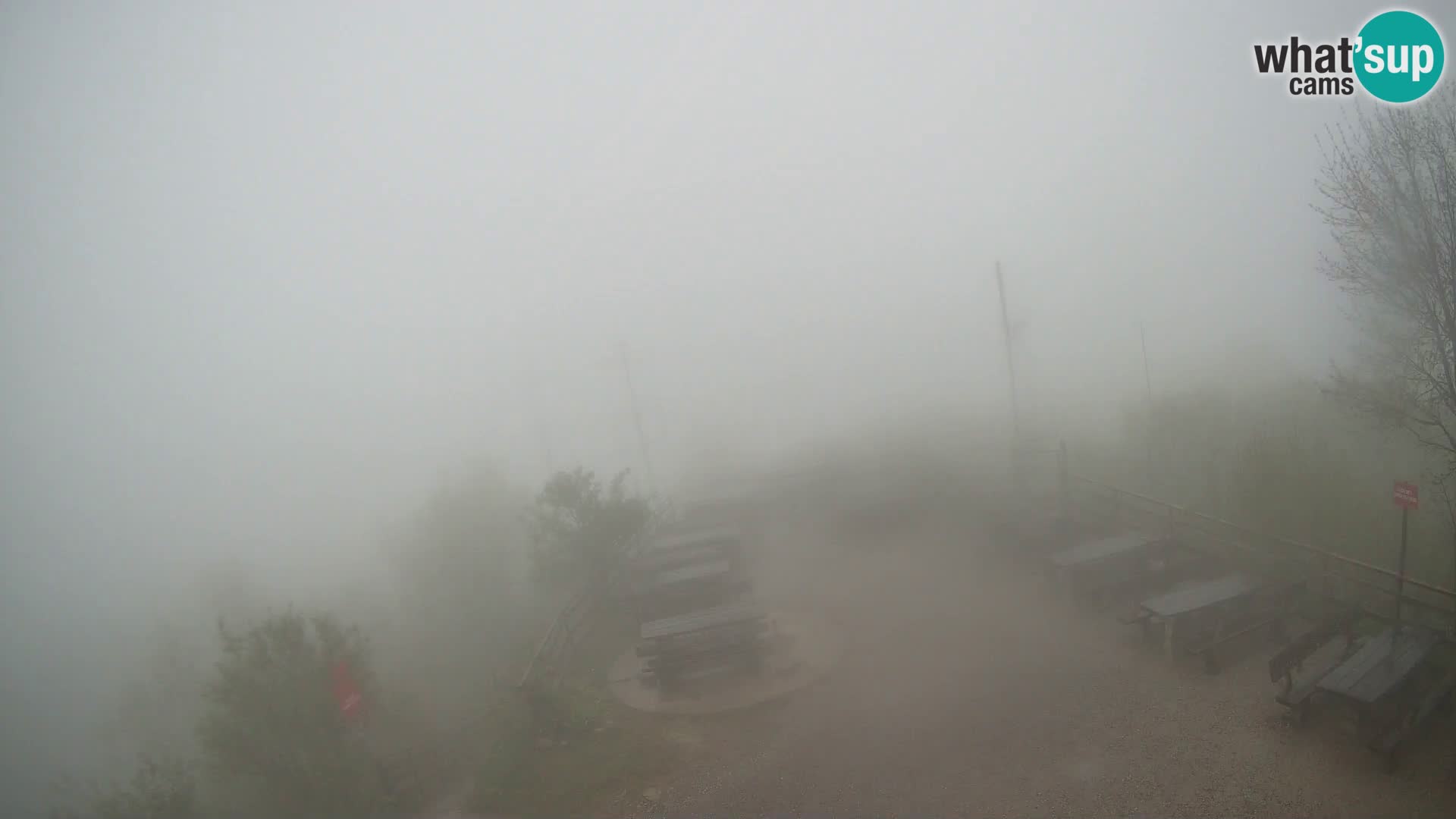 Mount Krim webcam near Ljubljana – Slovenia – view to Grosuplje