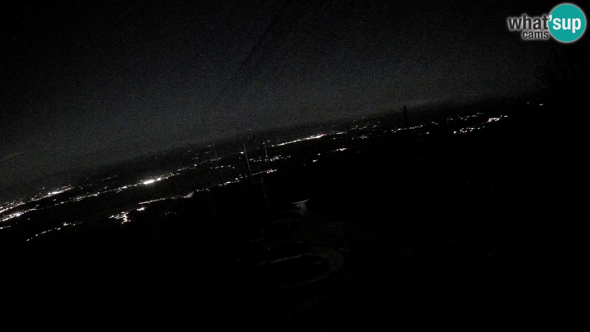 Mount Krim webcam near Ljubljana – Slovenia – view to Grosuplje