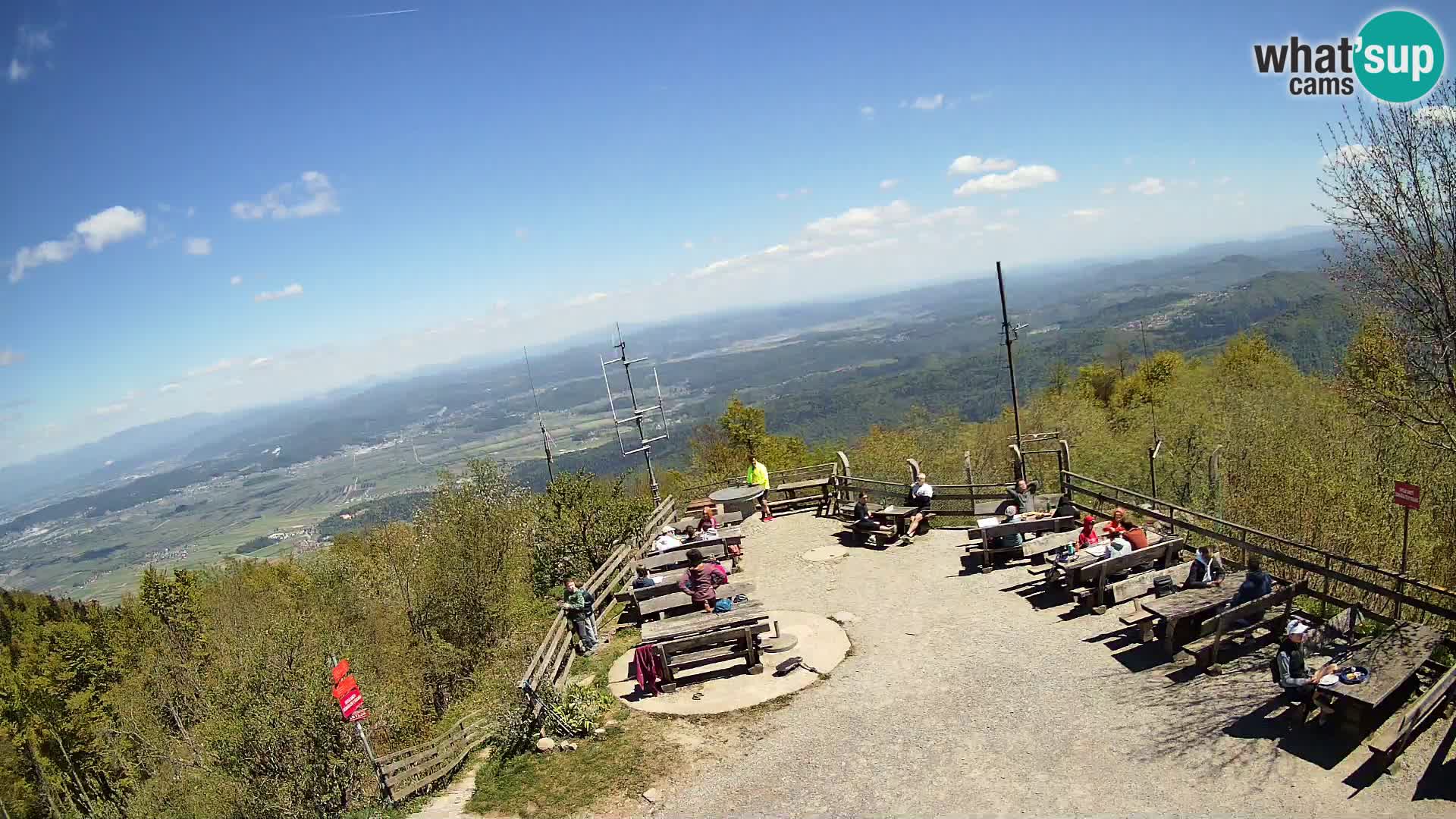 Spletna kamera Krim pri Ljubljani – pogled proti Grosuplju