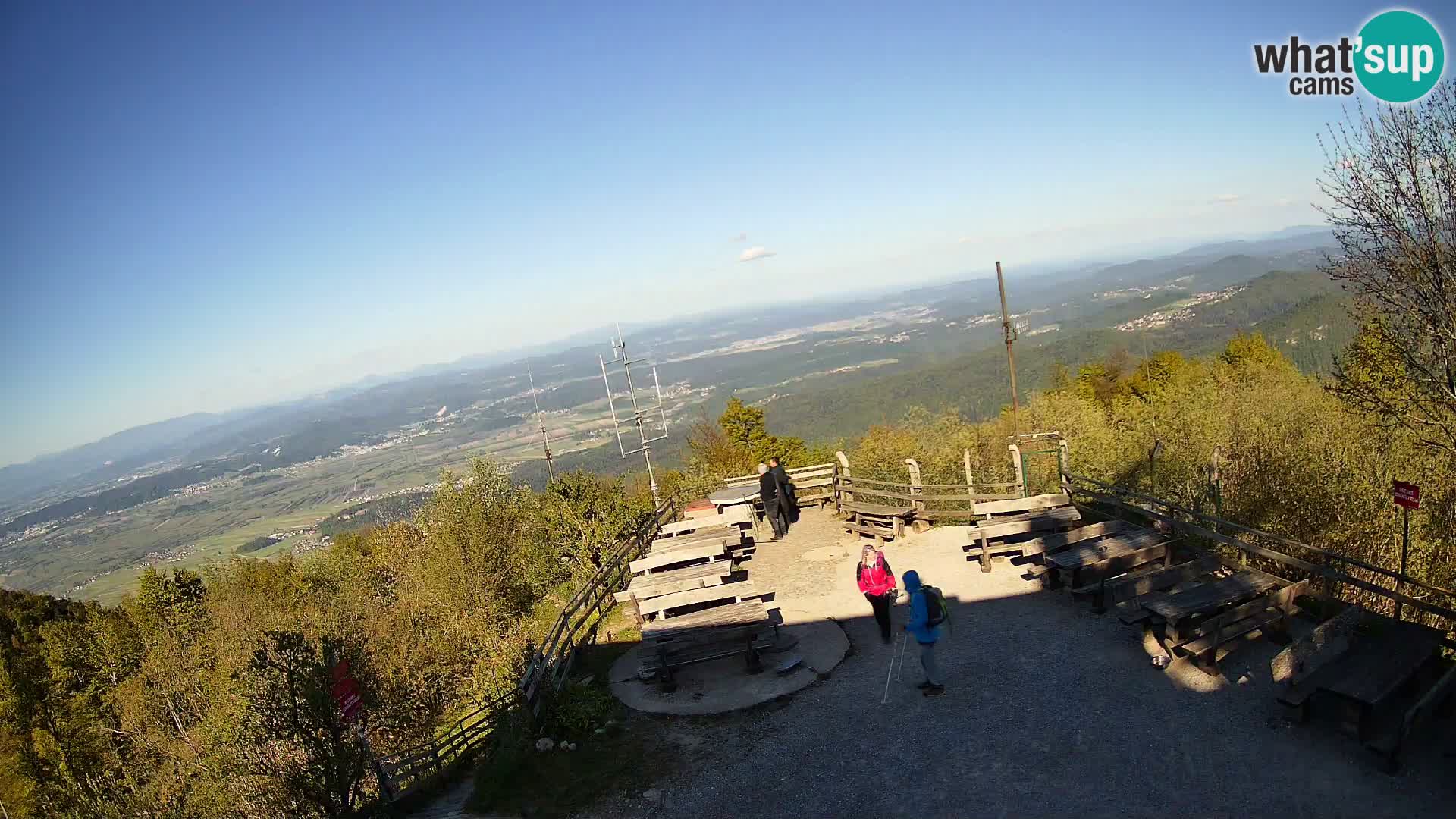 Mount Krim webcam near Ljubljana – Slovenia – view to Grosuplje