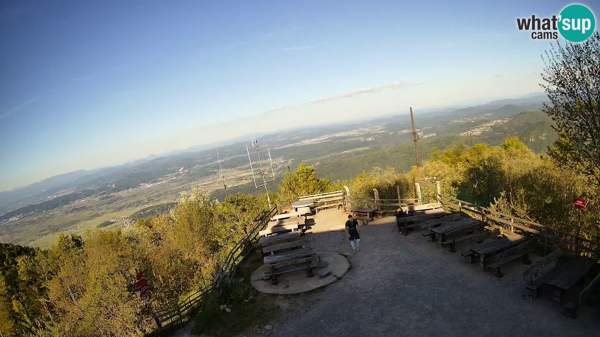 Mount Krim webcam near Ljubljana – Slovenia – view to Grosuplje
