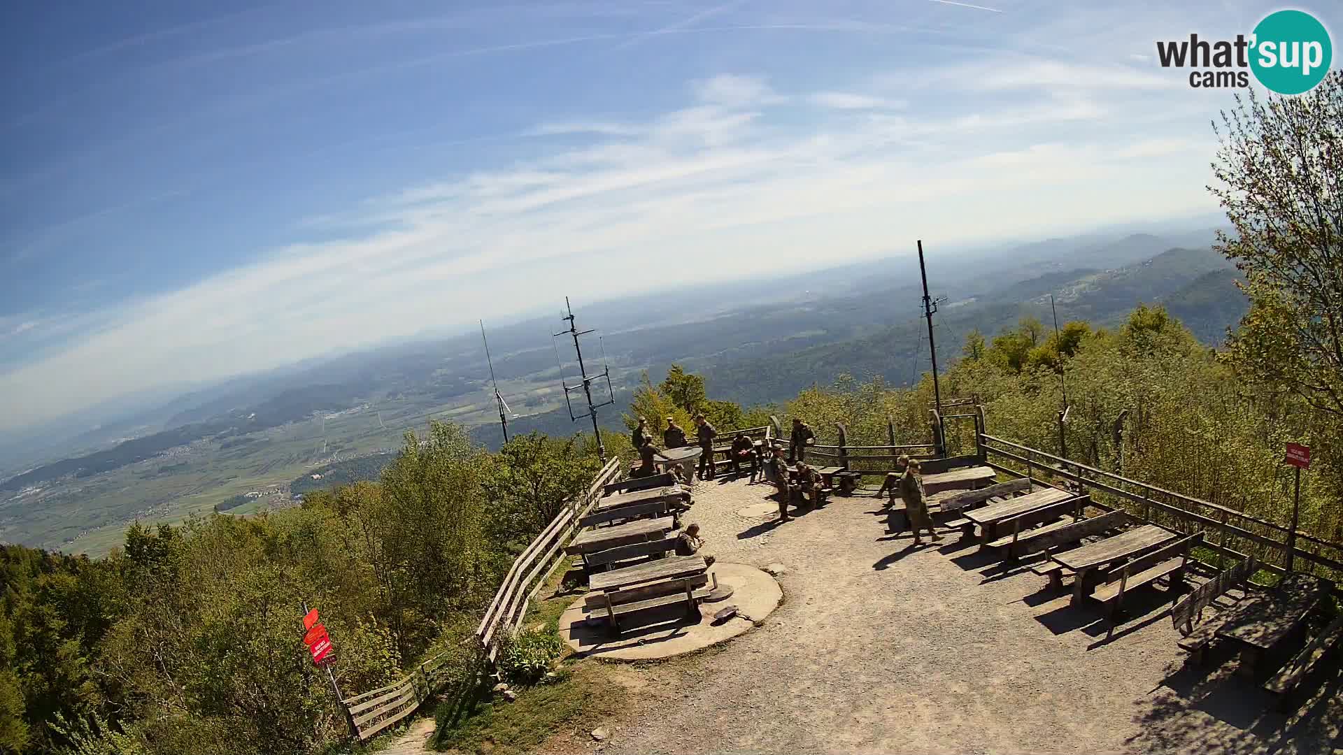 Mount Krim webcam near Ljubljana – Slovenia – view to Grosuplje