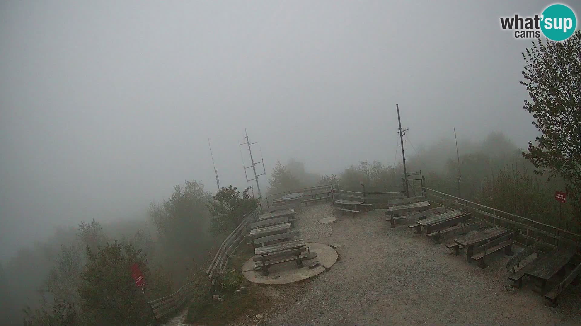 Mount Krim webcam near Ljubljana – Slovenia – view to Grosuplje