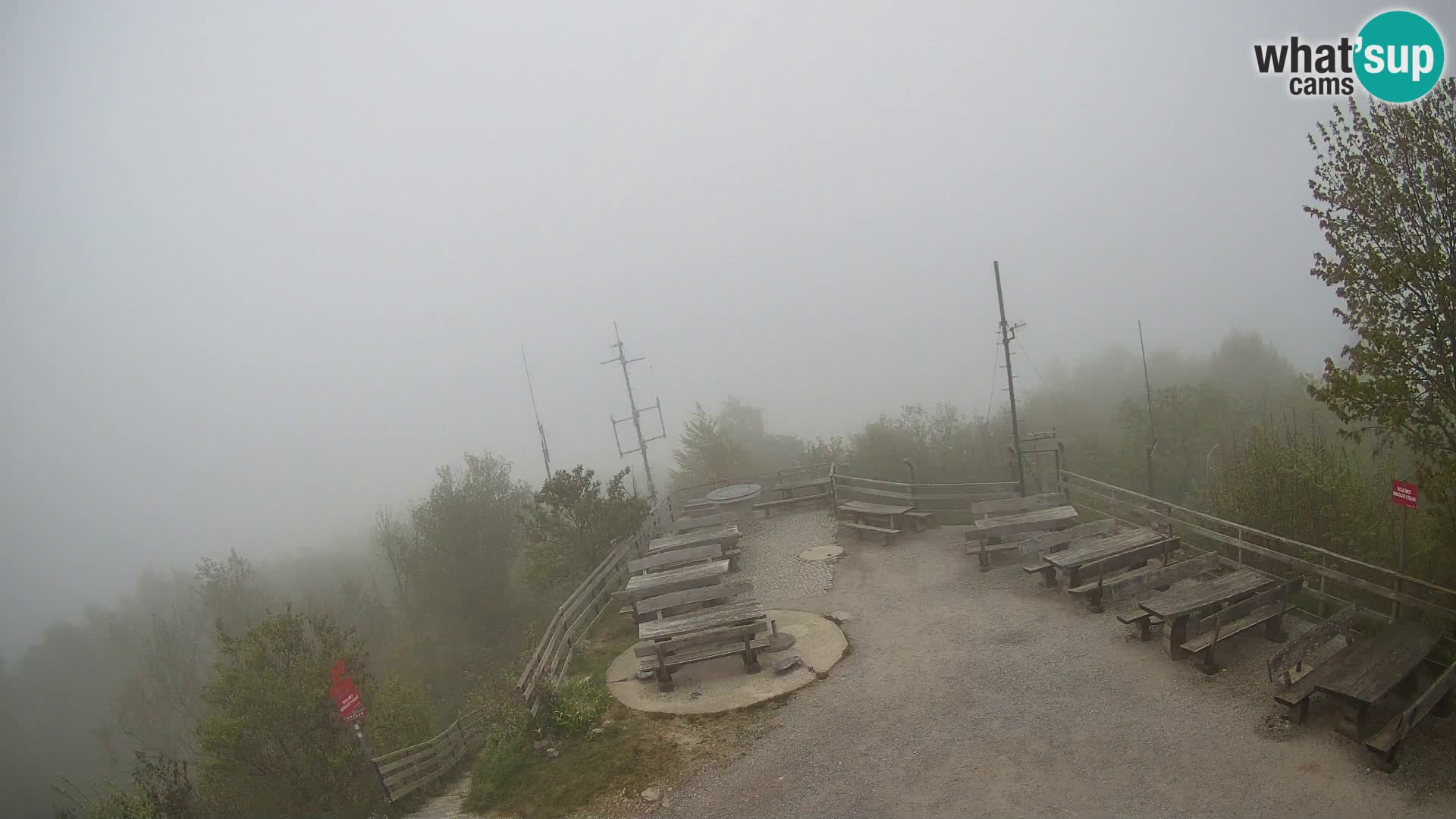 Mount Krim webcam near Ljubljana – Slovenia – view to Grosuplje