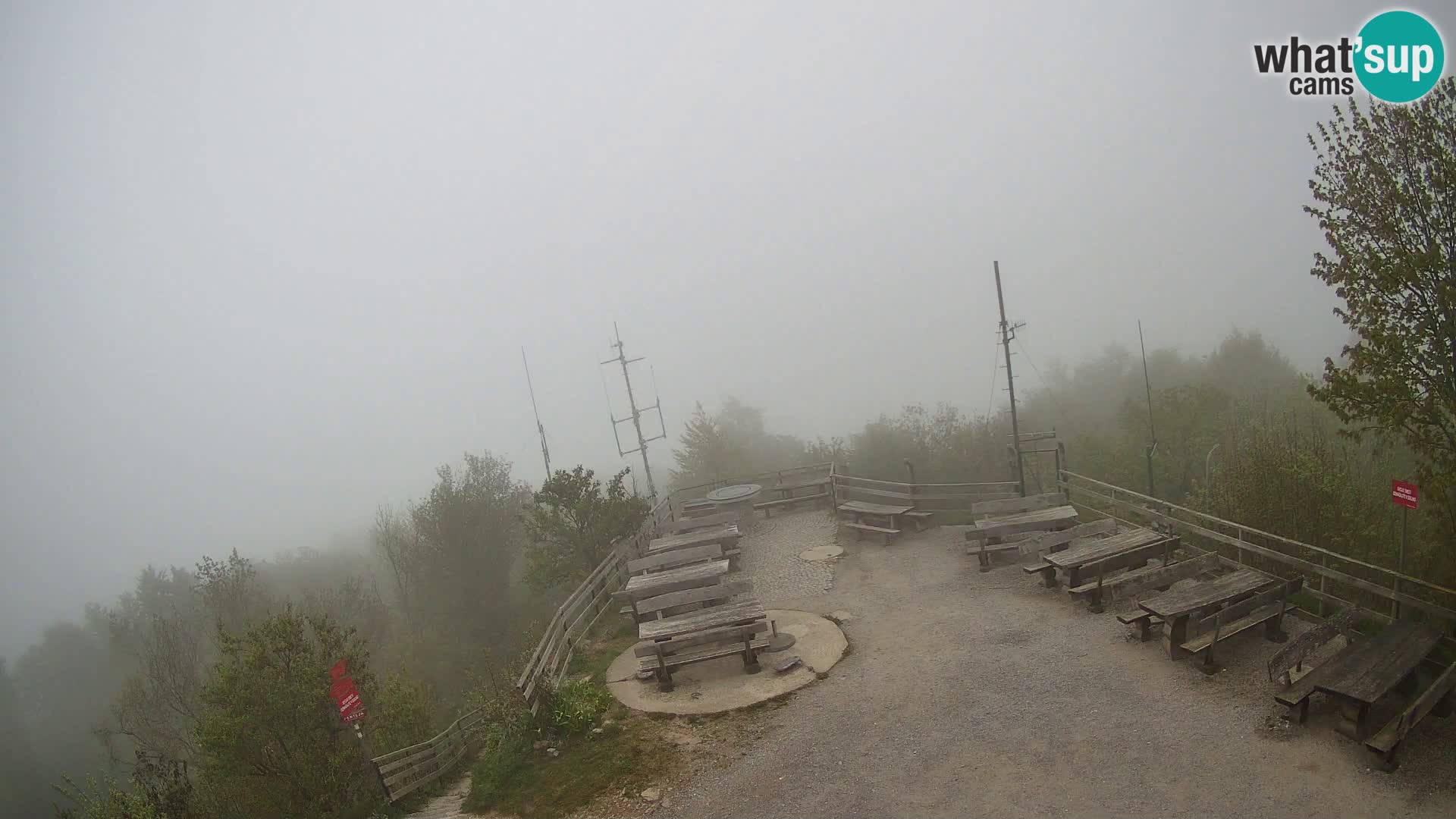 Mount Krim webcam near Ljubljana – Slovenia – view to Grosuplje