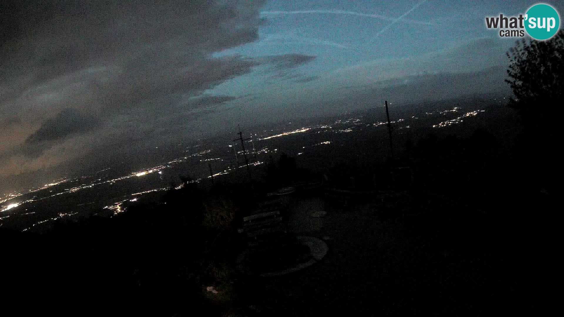 Mount Krim webcam near Ljubljana – Slovenia – view to Grosuplje