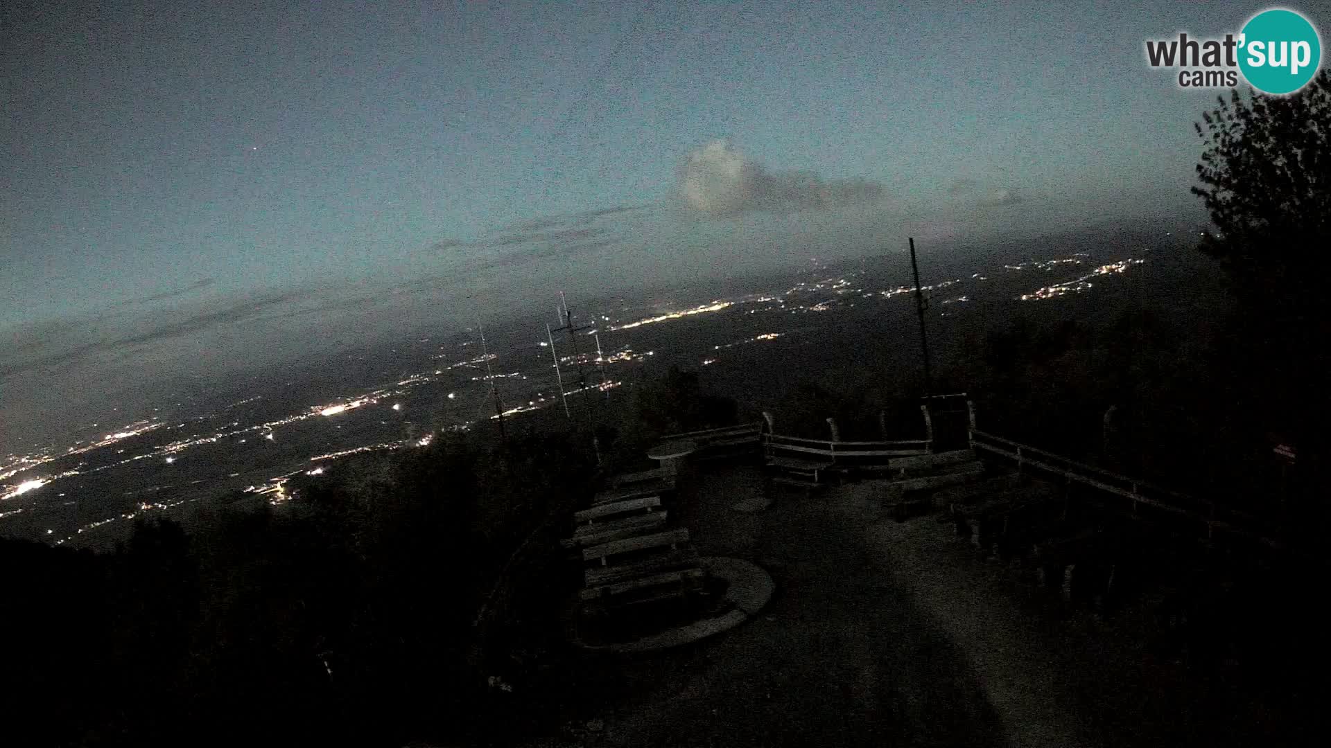 Mount Krim webcam near Ljubljana – Slovenia – view to Grosuplje