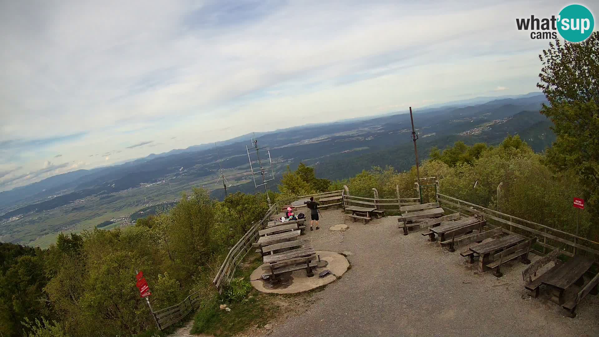 Mount Krim webcam near Ljubljana – Slovenia – view to Grosuplje