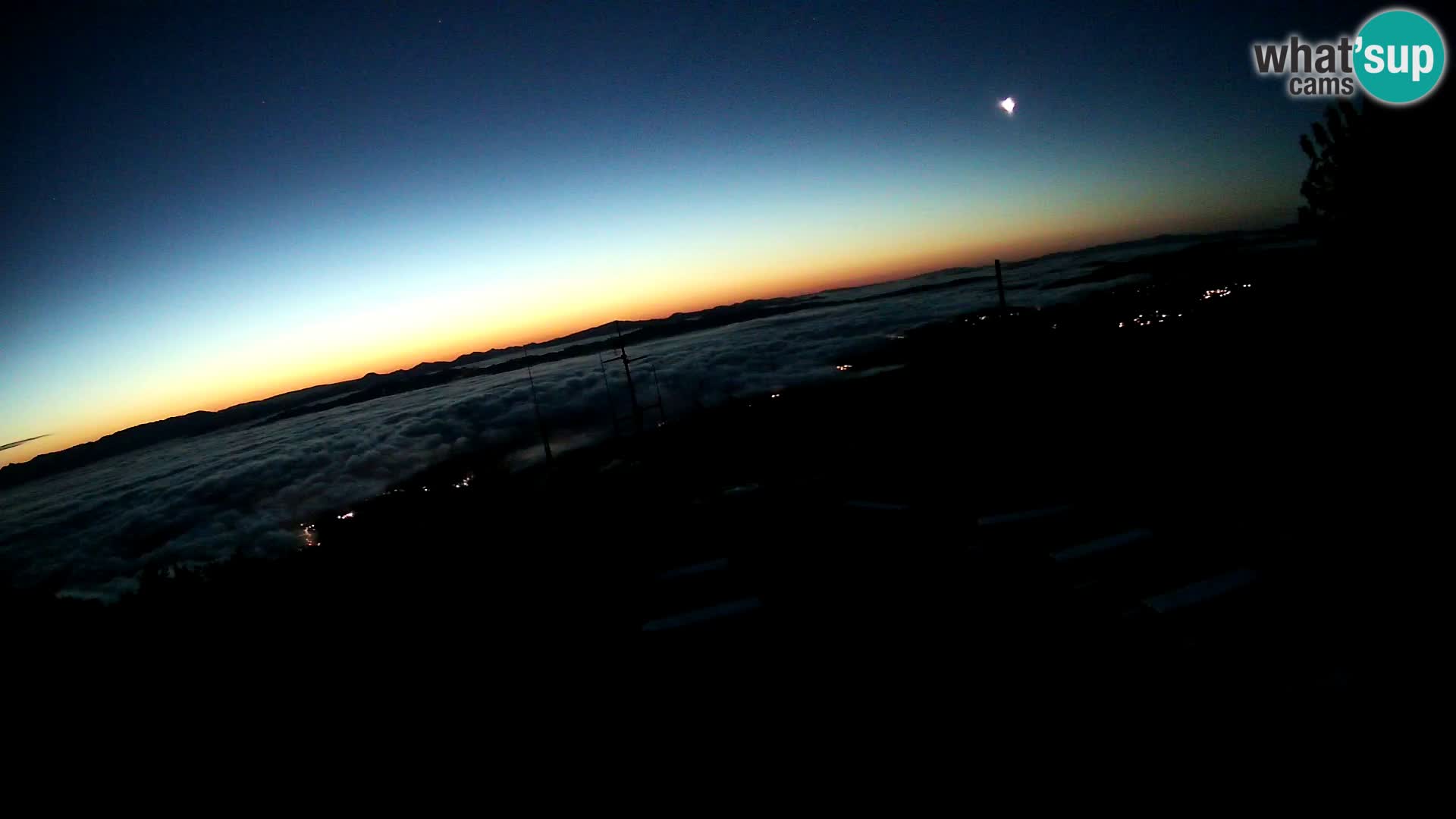 Mount Krim webcam near Ljubljana – Slovenia – view to Grosuplje
