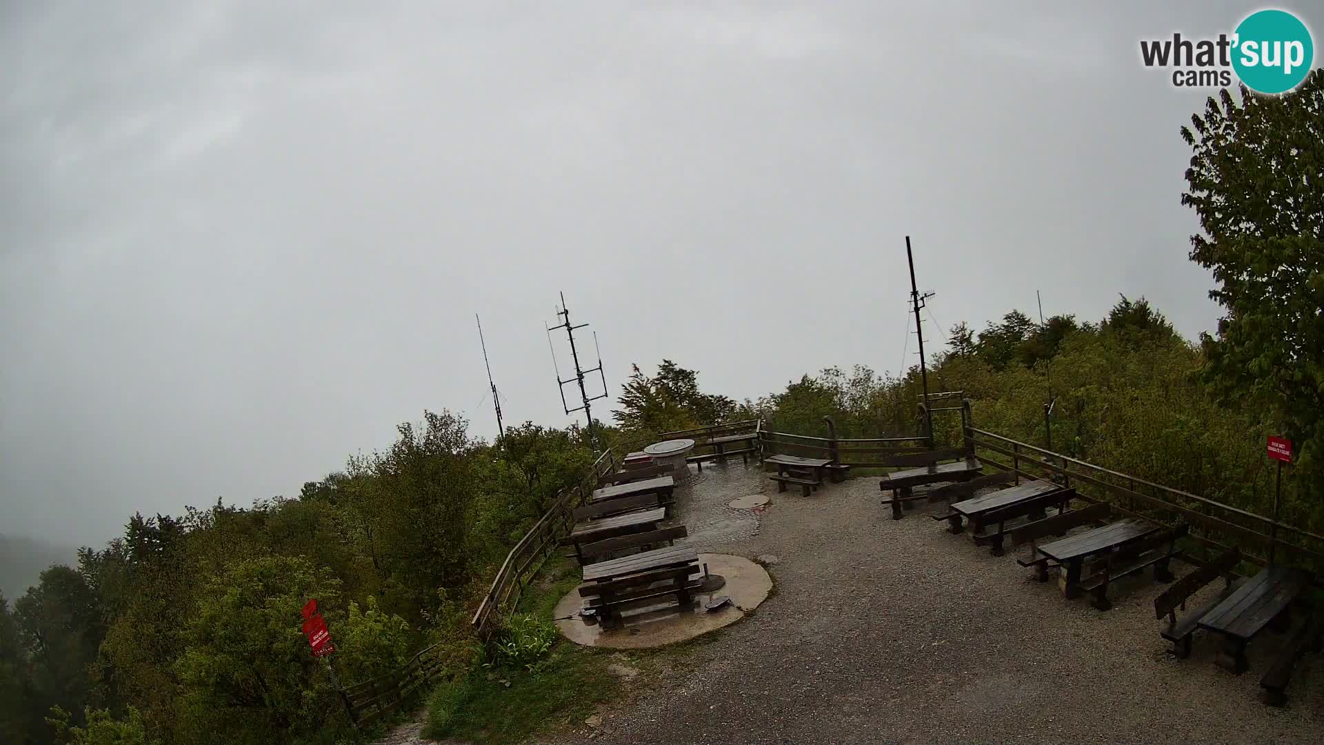 Mount Krim webcam near Ljubljana – Slovenia – view to Grosuplje