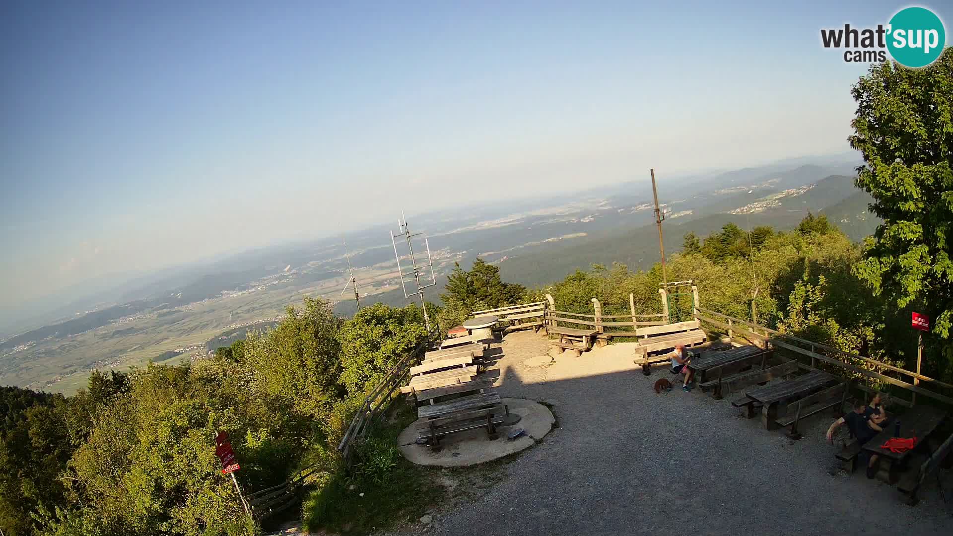 Mount Krim webcam near Ljubljana – Slovenia – view to Grosuplje