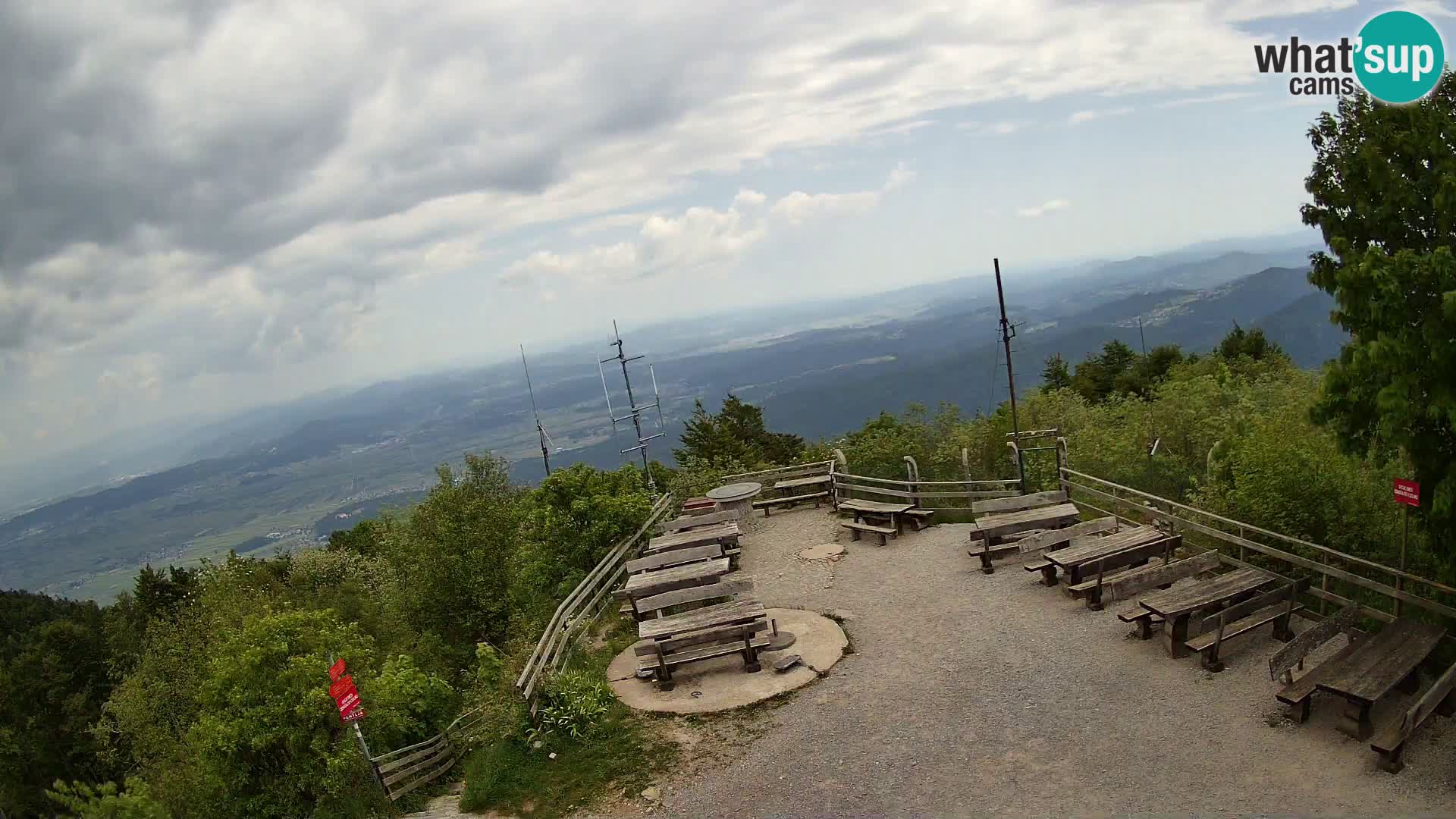 webcam Baita Krim vicino Ljubljana – Slovenia – vista su Grosuplje