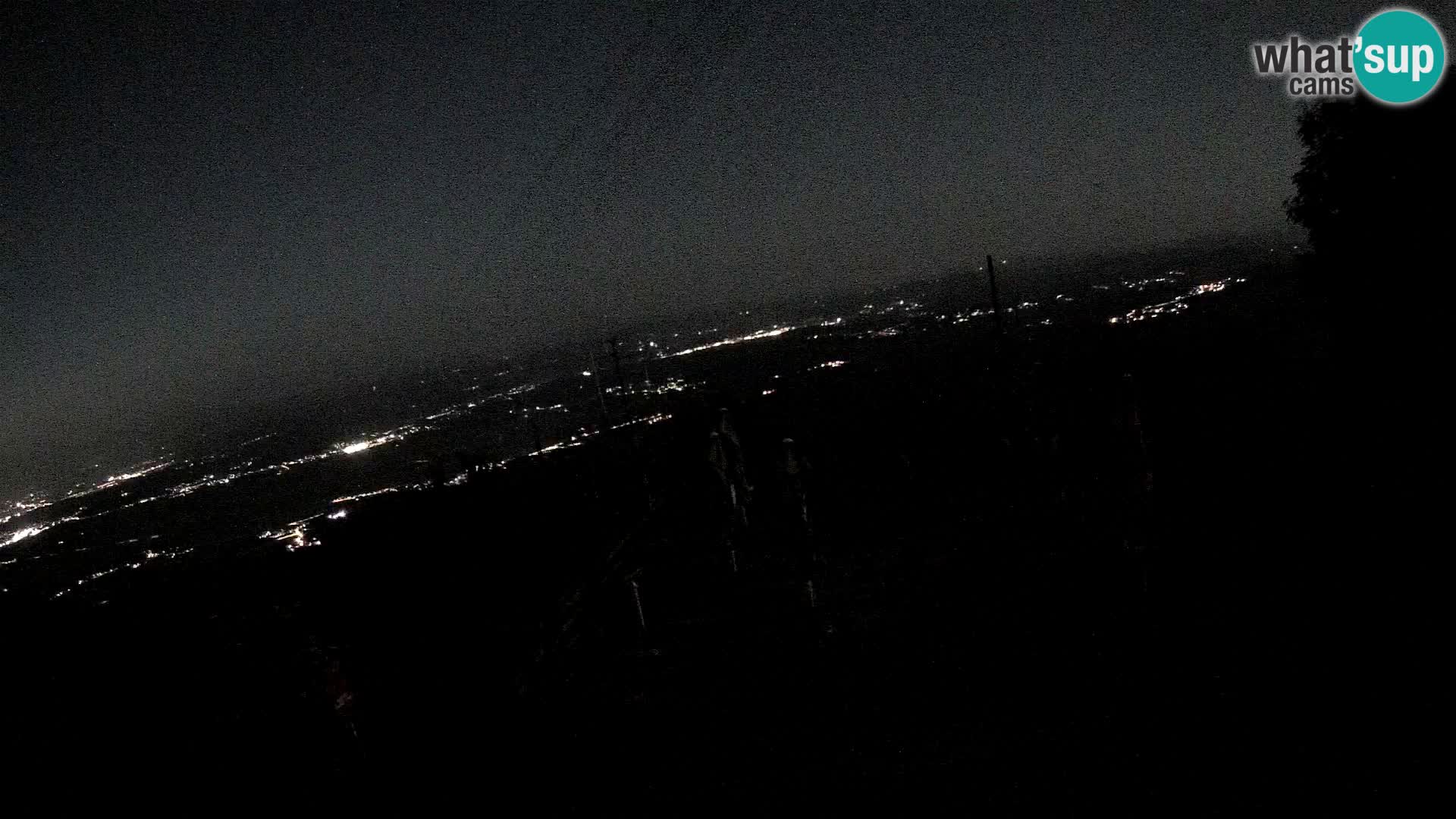Mount Krim webcam near Ljubljana – Slovenia – view to Grosuplje