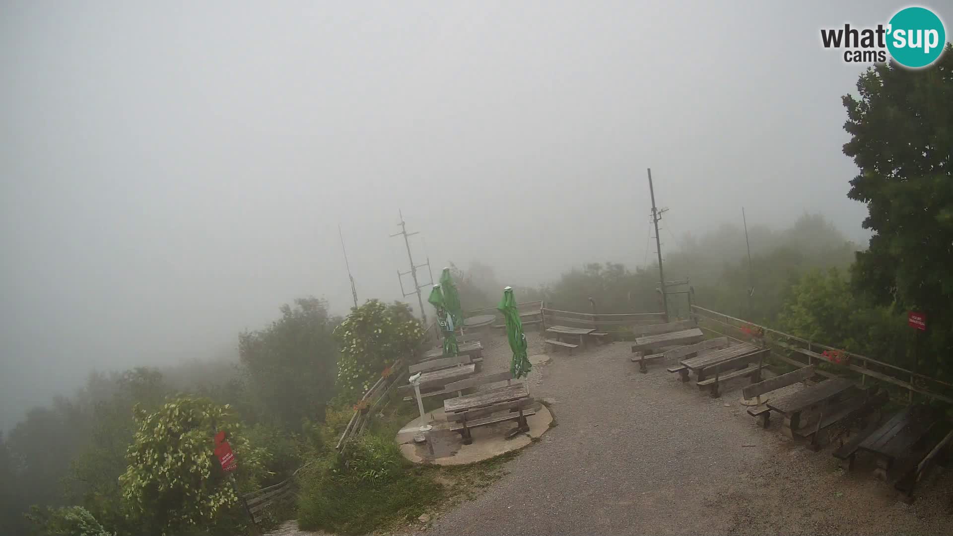 Mount Krim webcam near Ljubljana – Slovenia – view to Grosuplje