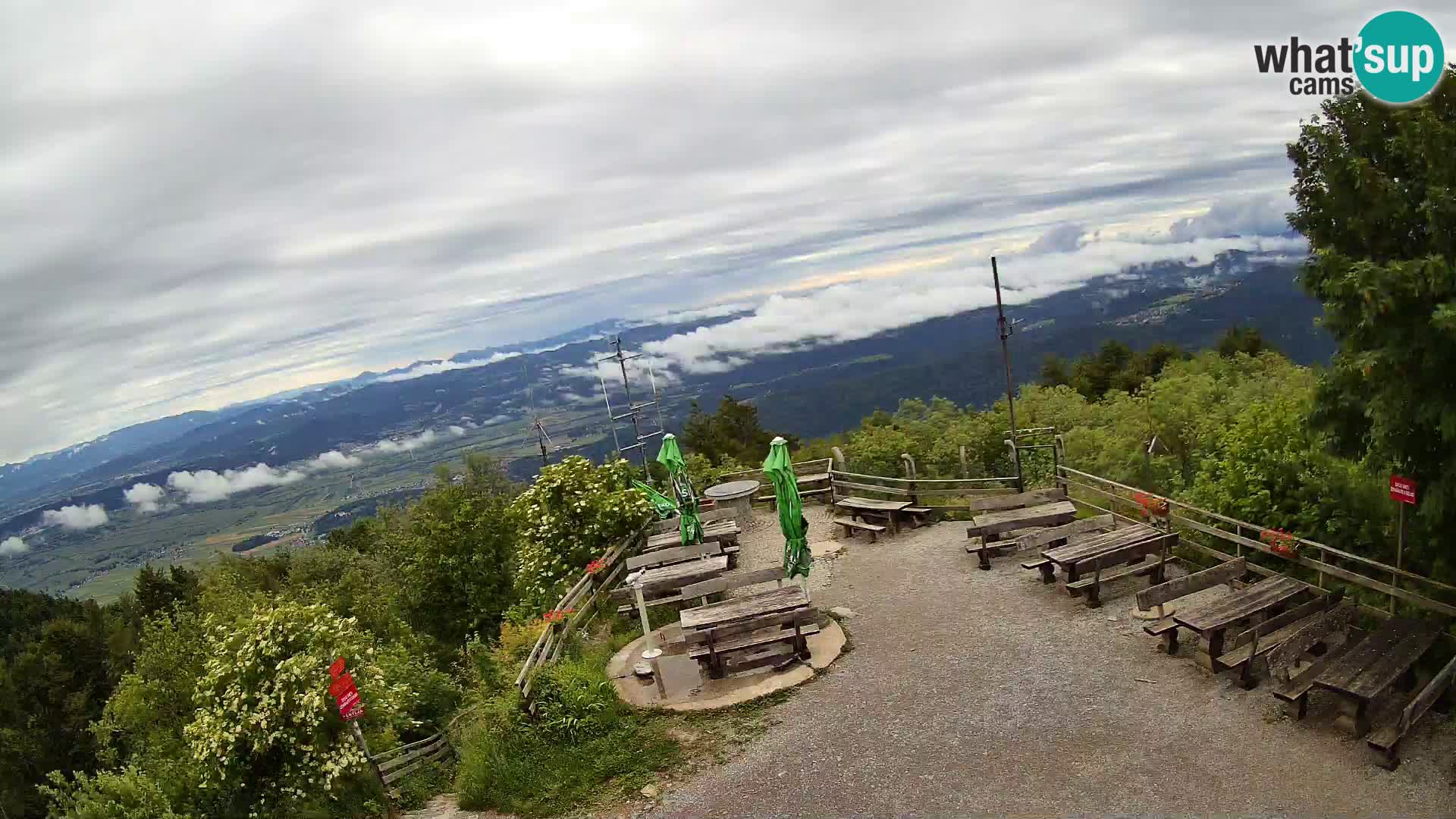 webcam Baita Krim vicino Ljubljana – Slovenia – vista su Grosuplje